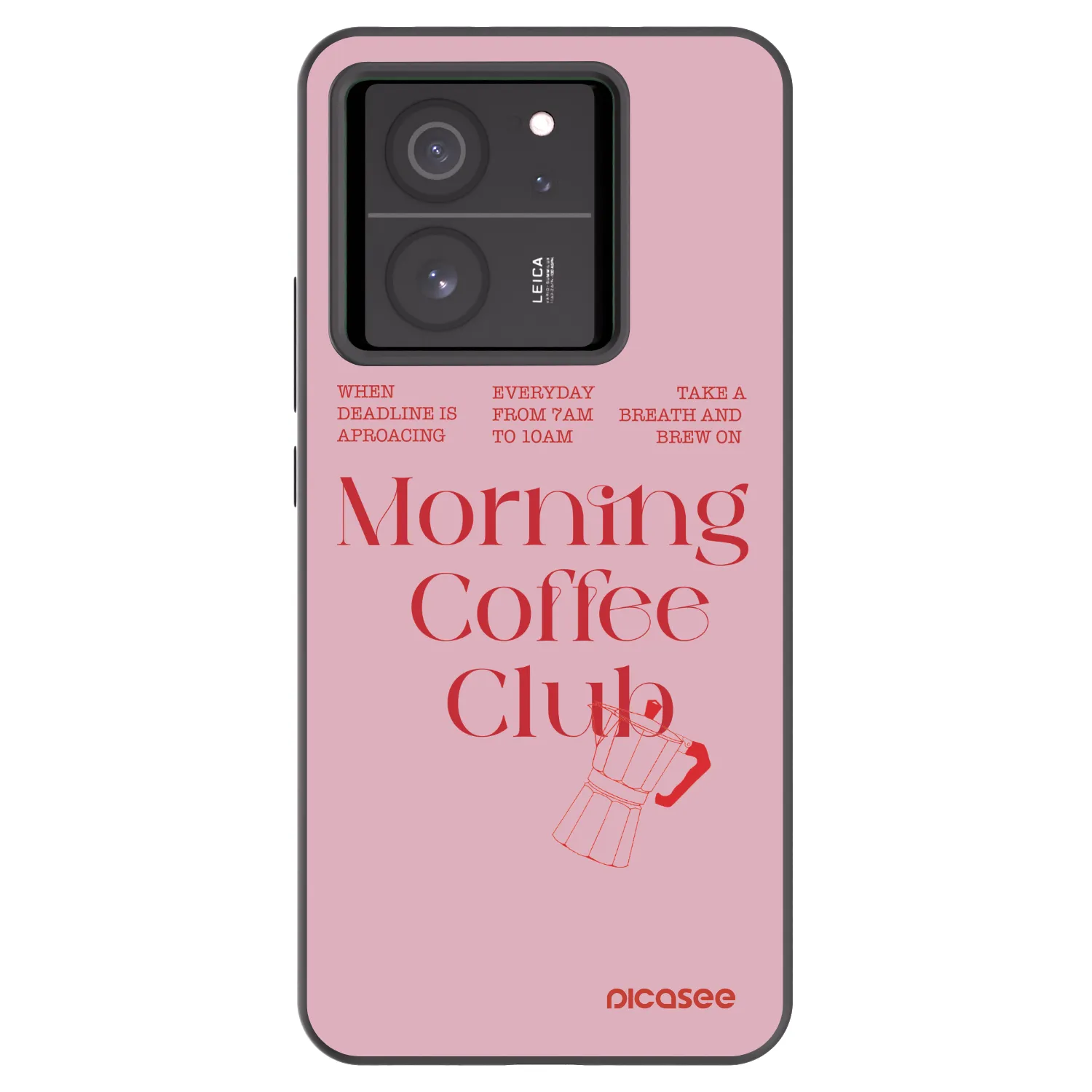 Picasee silikonowe czarne etui na Xiaomi 13T - Morning