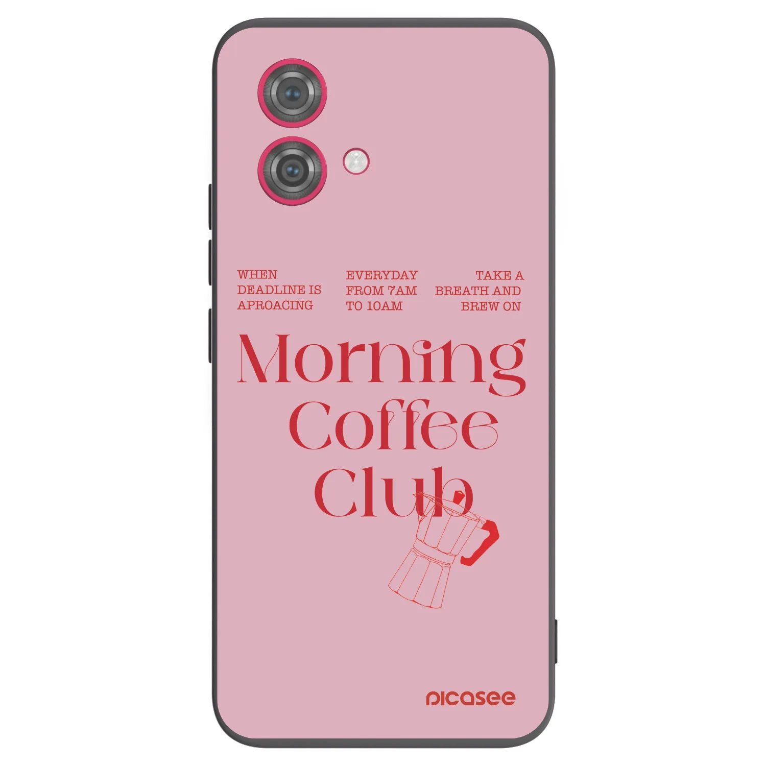 Picasee silikonowe czarne etui na Motorola Moto G84 5G - Morning
