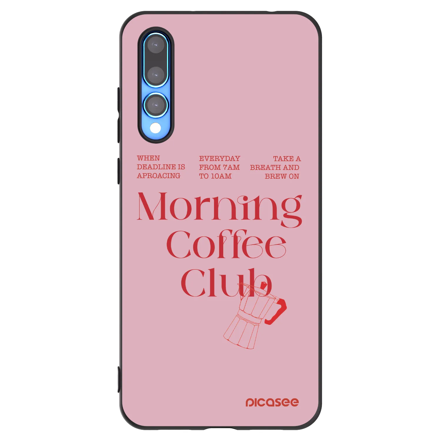 Picasee silikonowe czarne etui na Huawei P20 Pro - Morning