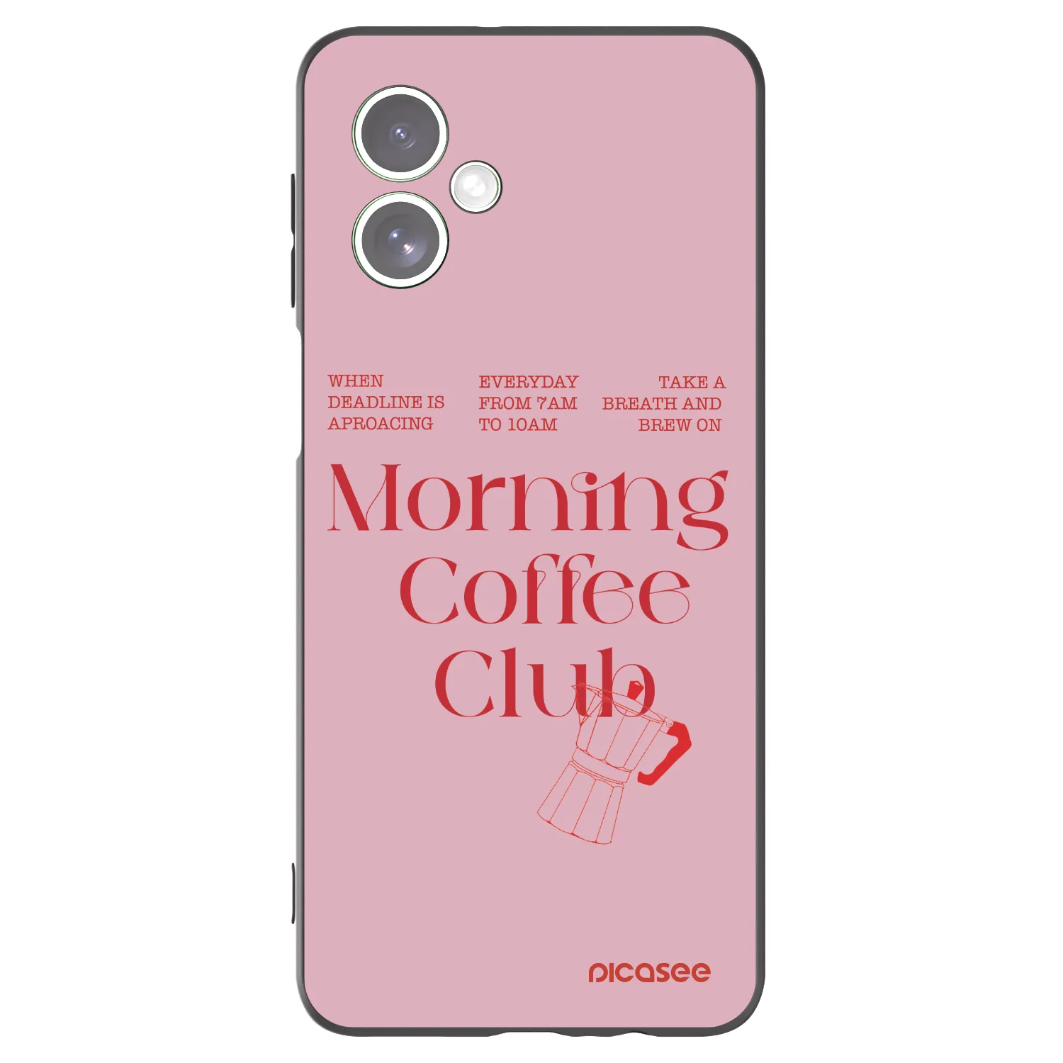 Picasee silikonowe czarne etui na Motorola Moto G54 5G - Morning