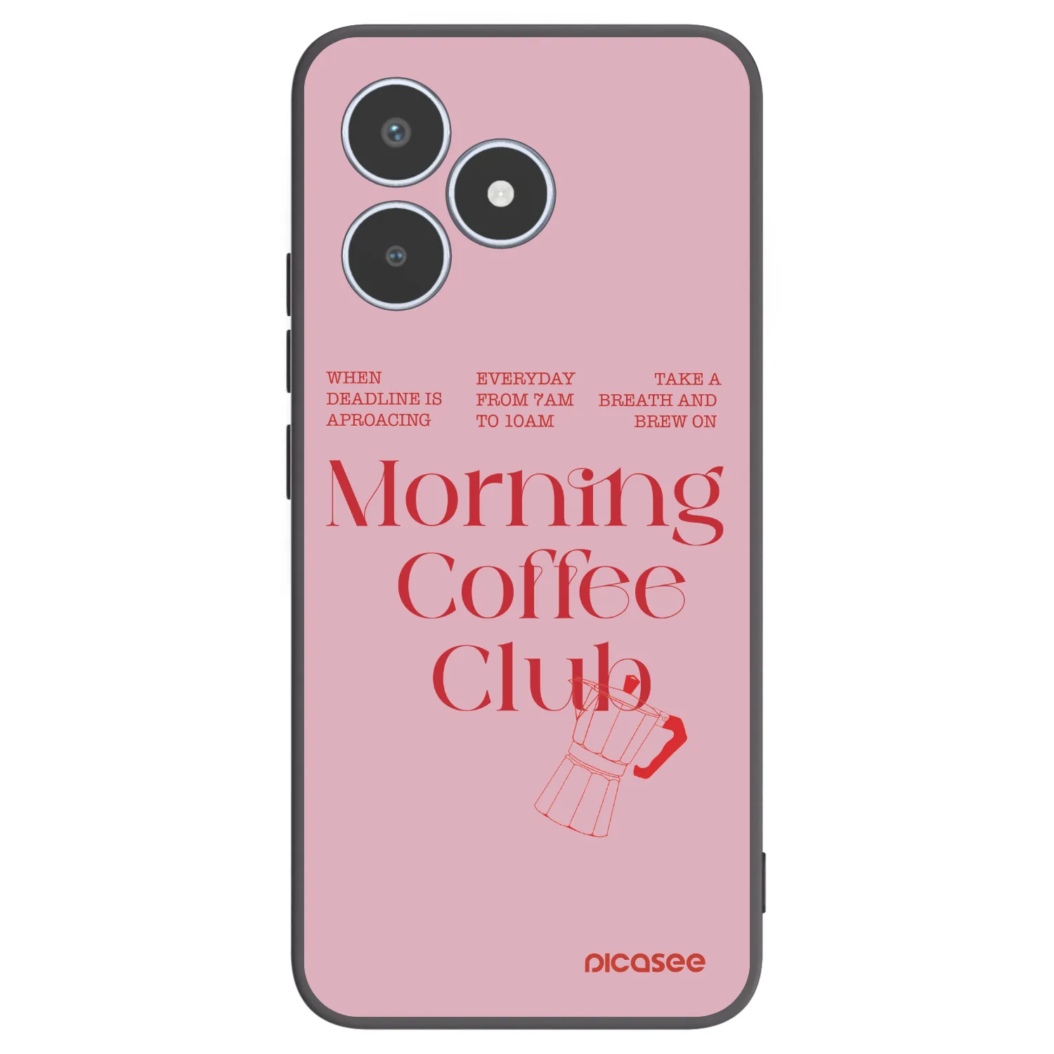 Picasee silikonowe czarne etui na Realme C53 - Morning