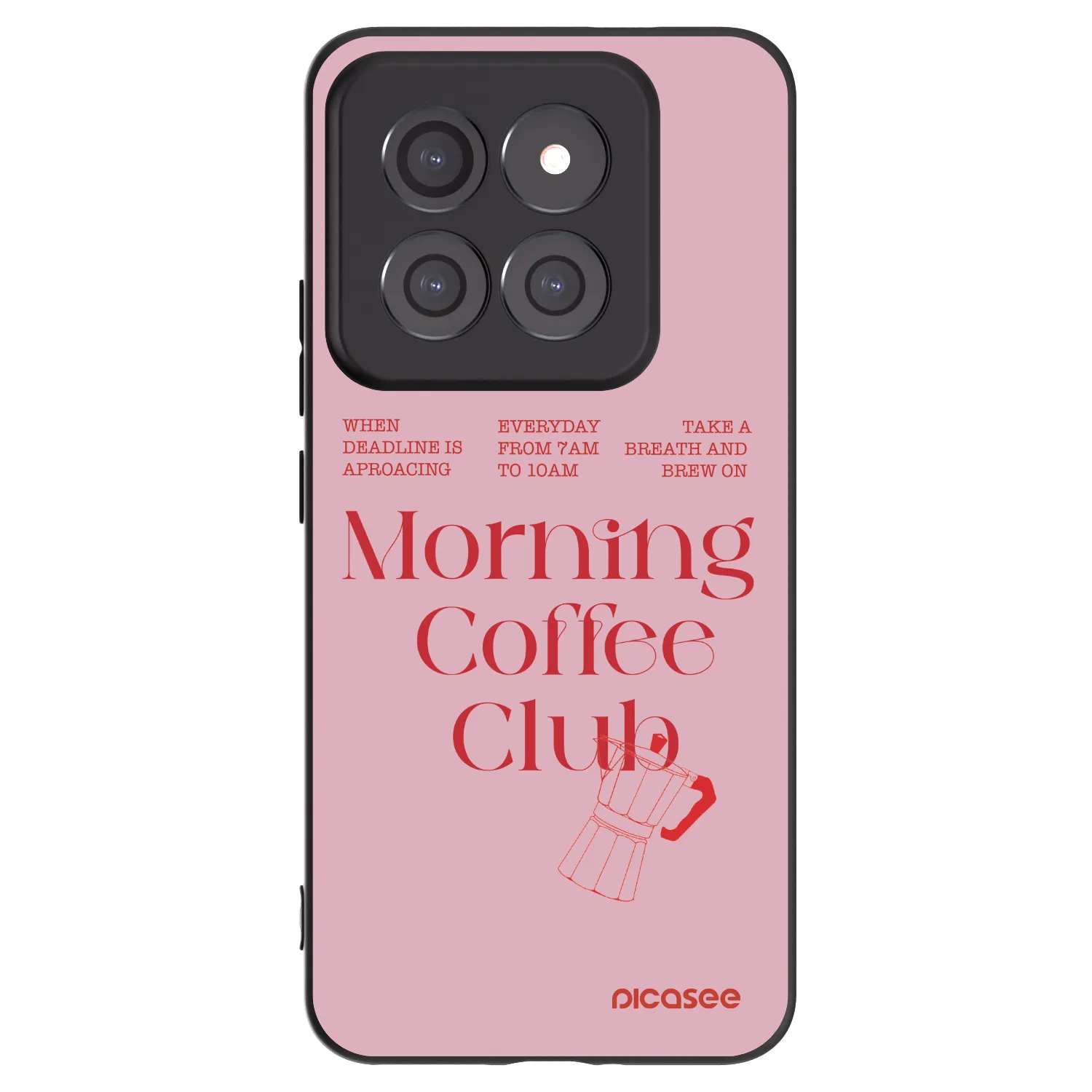 Picasee silikonowe czarne etui na Xiaomi 14 Pro - Morning