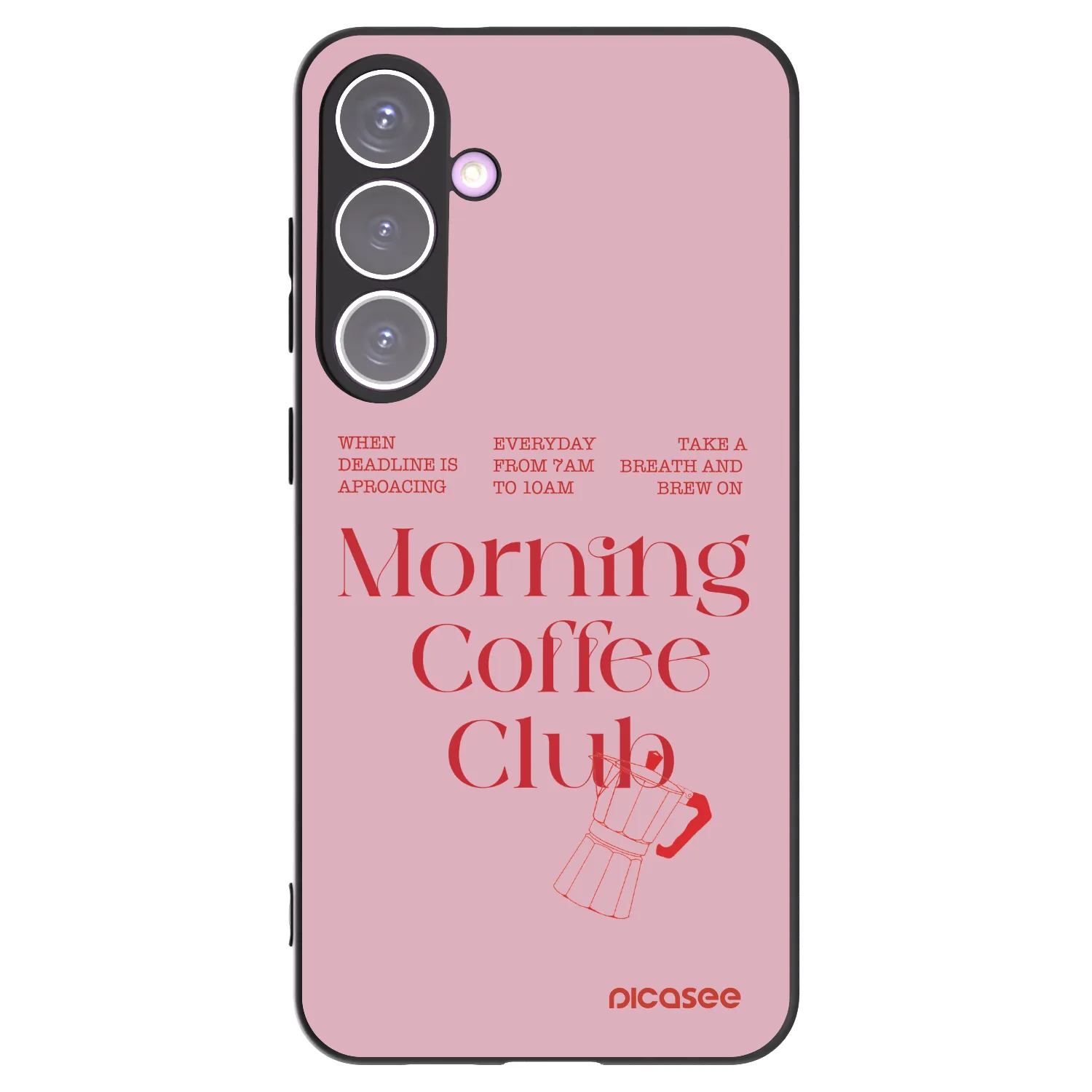 Picasee silikonowe czarne etui na Samsung Galaxy S24+ S926B 5G - Morning