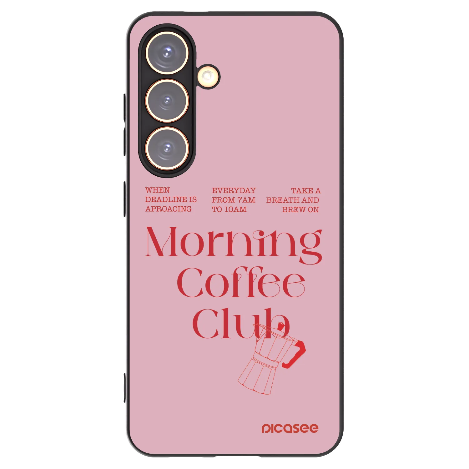 Picasee silikonowe czarne etui na Samsung Galaxy S24 S921B 5G - Morning