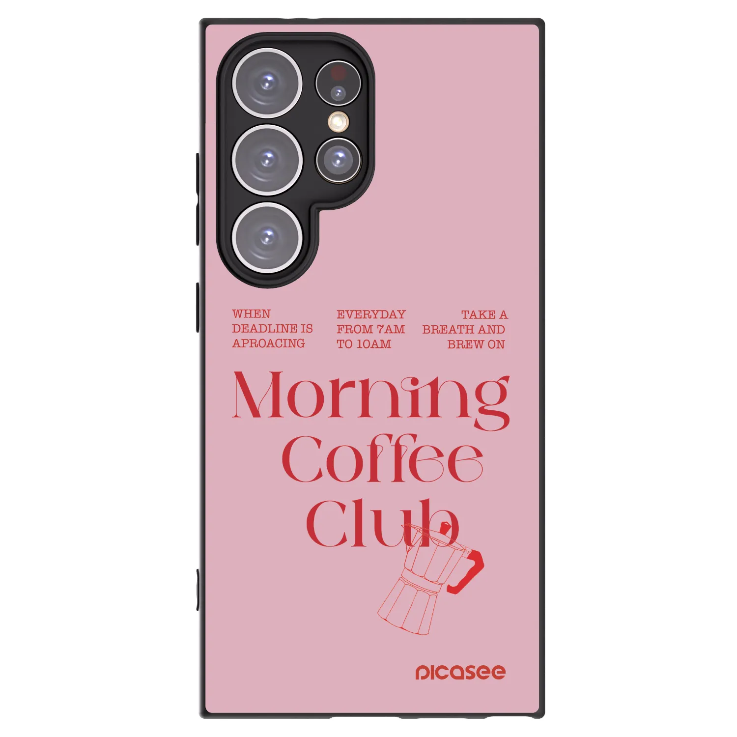 Picasee silikonowe czarne etui na Samsung Galaxy S24 Ultra S928B 5G - Morning
