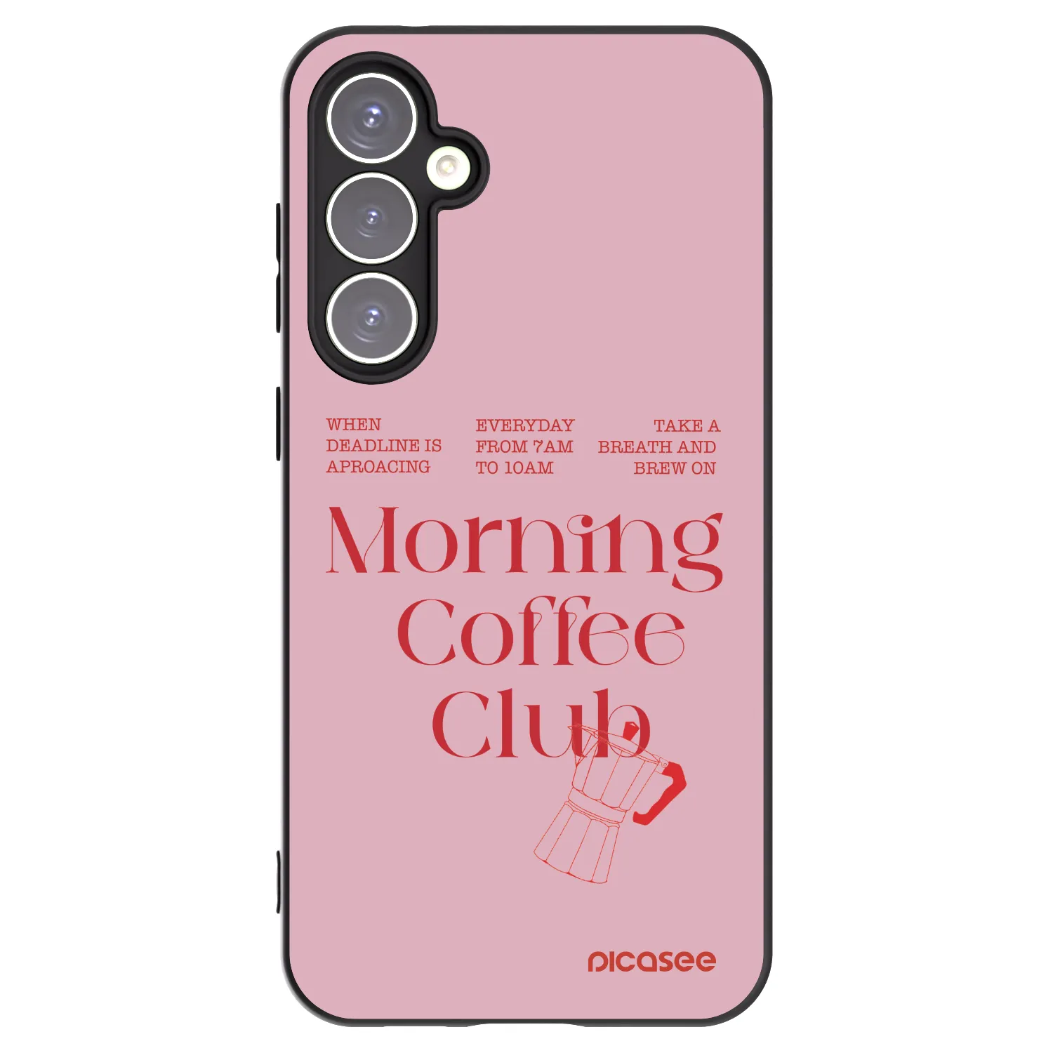 Picasee silikonowe czarne etui na Samsung Galaxy S23 FE S711B - Morning
