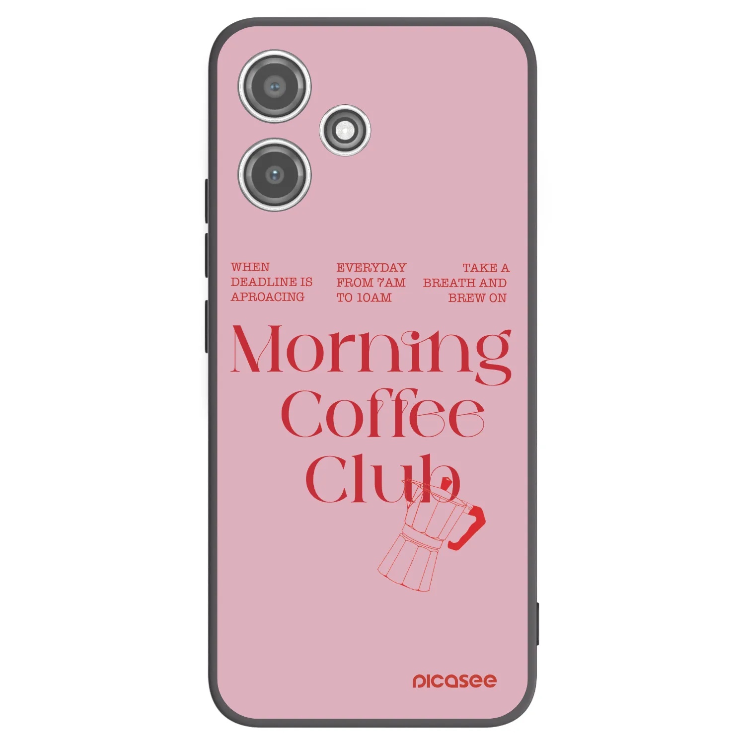 Picasee silikonowe czarne etui na Xiaomi Redmi 12 5G - Morning