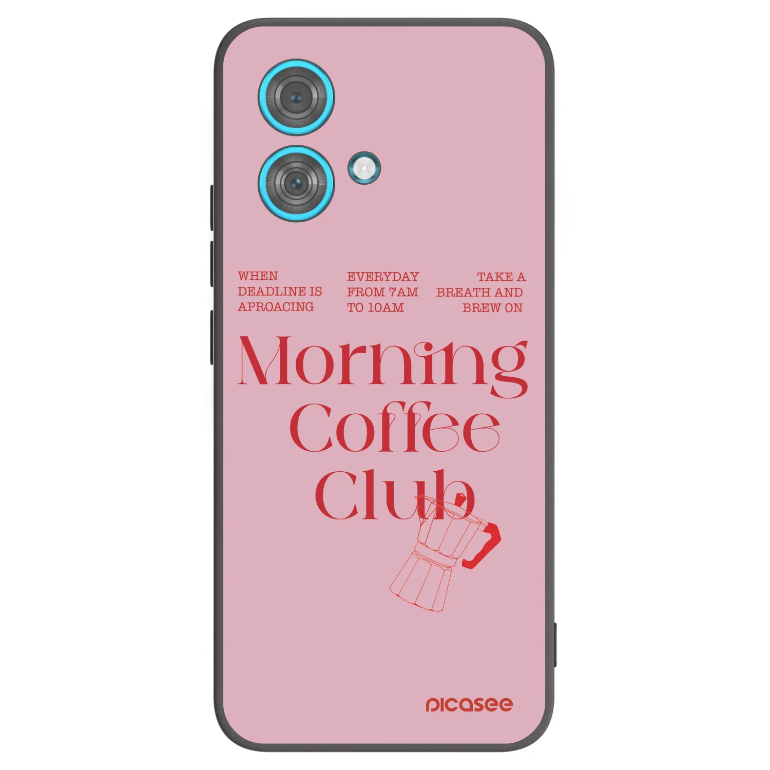 Picasee silikonowe czarne etui na Motorola Edge 40 Neo - Morning