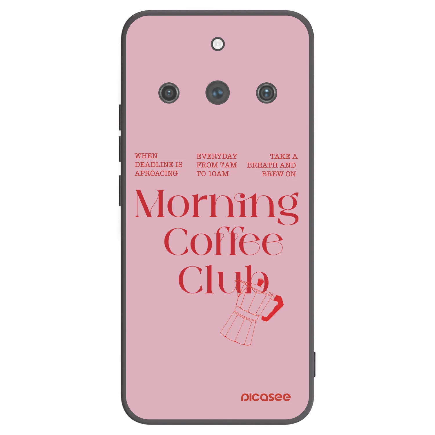 Picasee silikonowe czarne etui na Realme 11 Pro+ - Morning