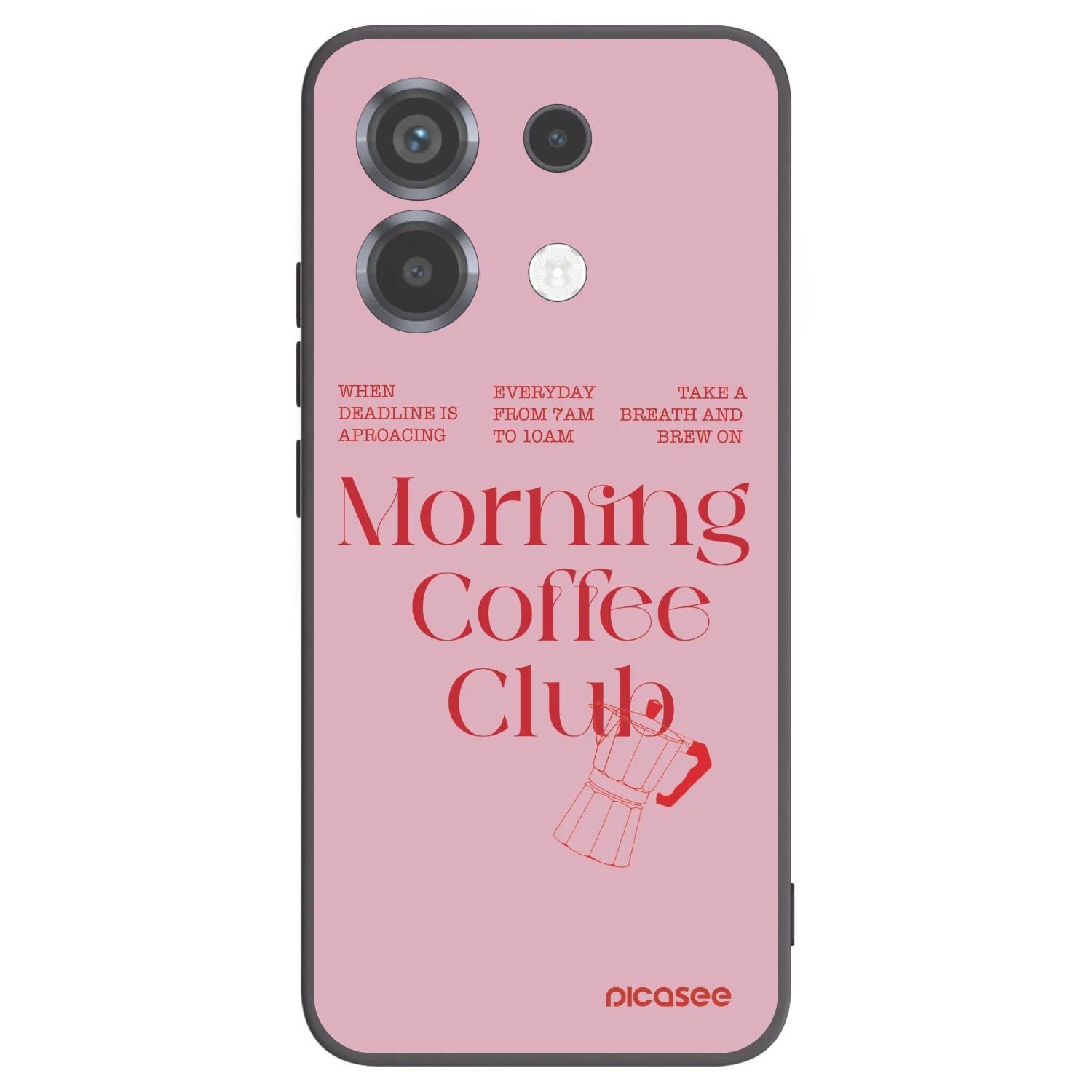 Picasee silikonowe czarne etui na Xiaomi Poco X6 - Morning