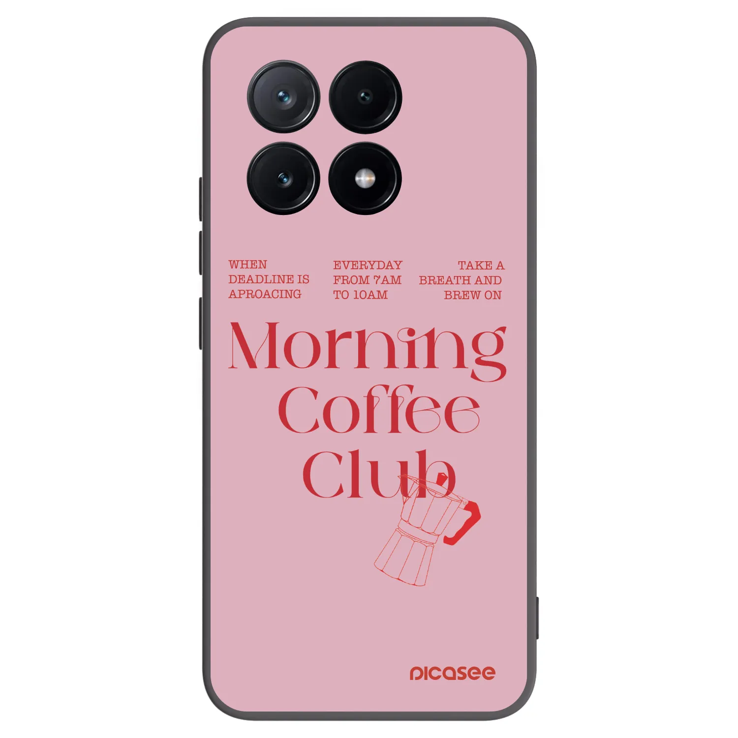 Picasee silikonowe czarne etui na Xiaomi Poco X6 Pro - Morning