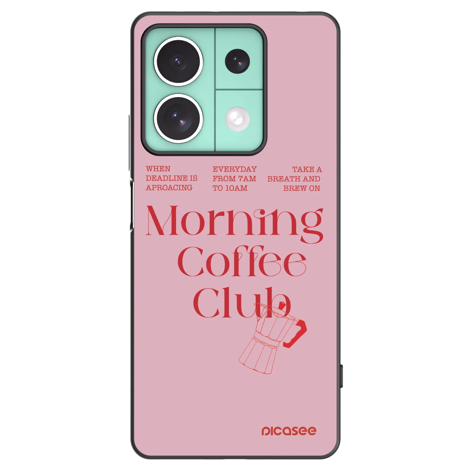 Picasee silikonowe czarne etui na Xiaomi Redmi Note 13 5G - Morning