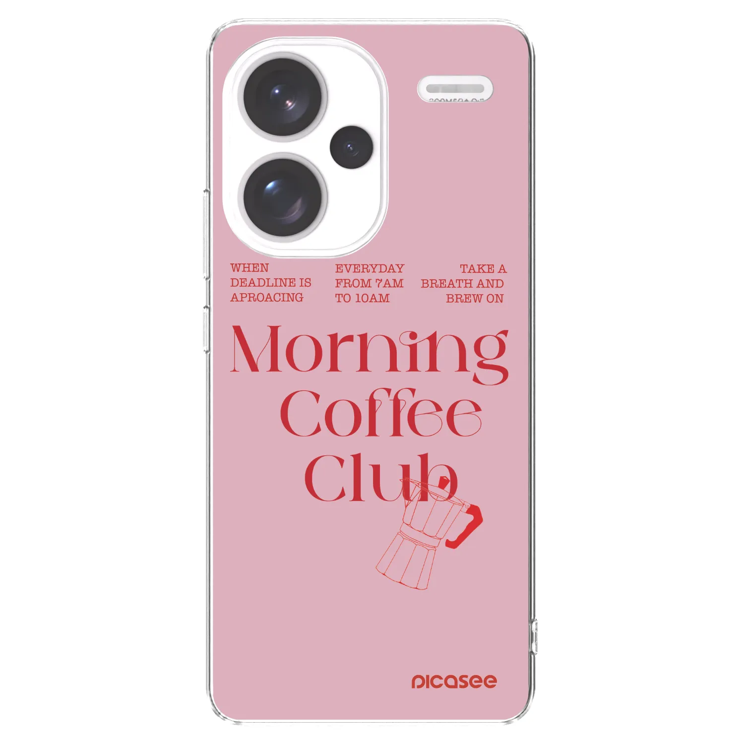 Picasee silikonowe przeźroczyste etui na Xiaomi Redmi Note 13 Pro+ 5G - Morning
