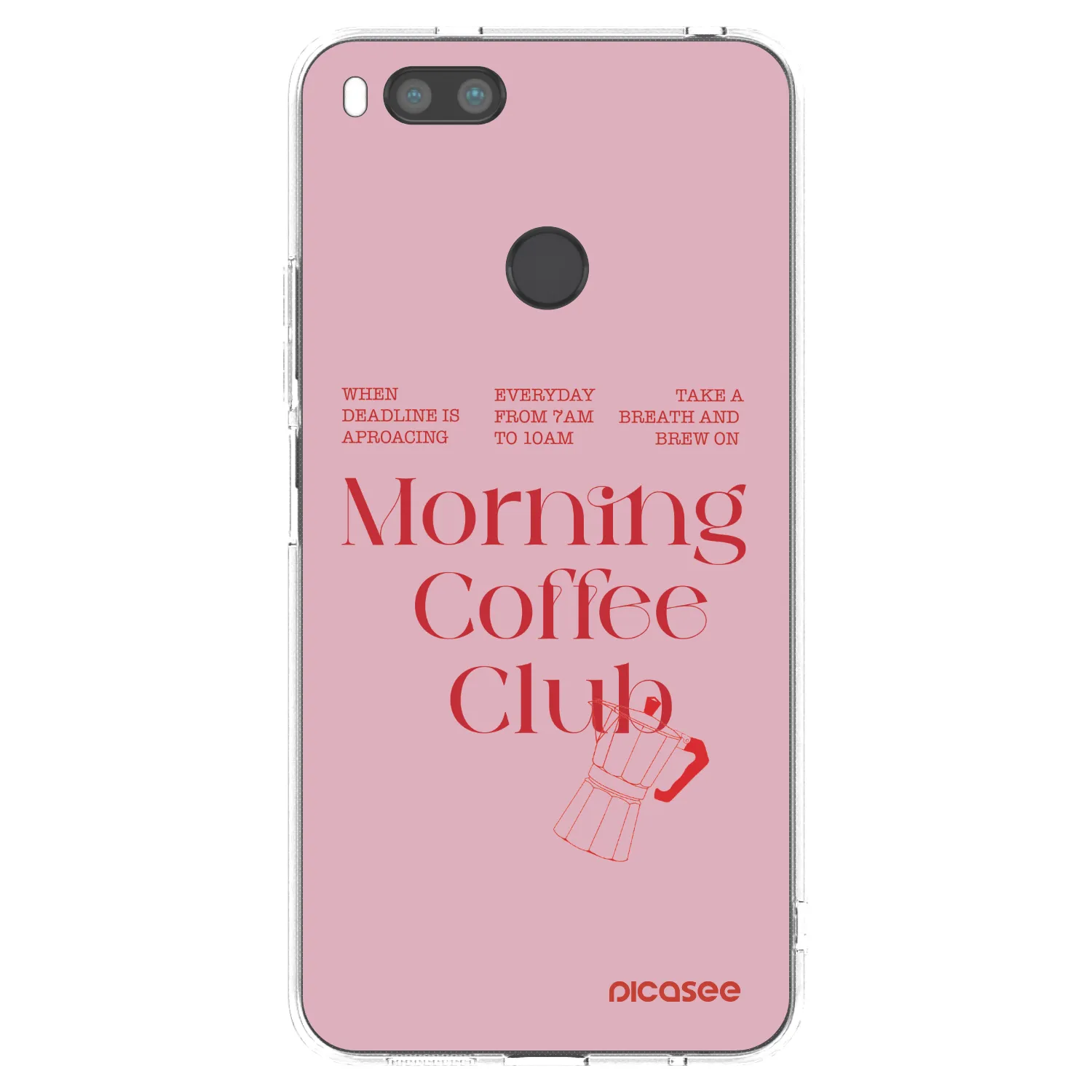 Picasee silikonowe przeźroczyste etui na Xiaomi Mi A1 Global - Morning