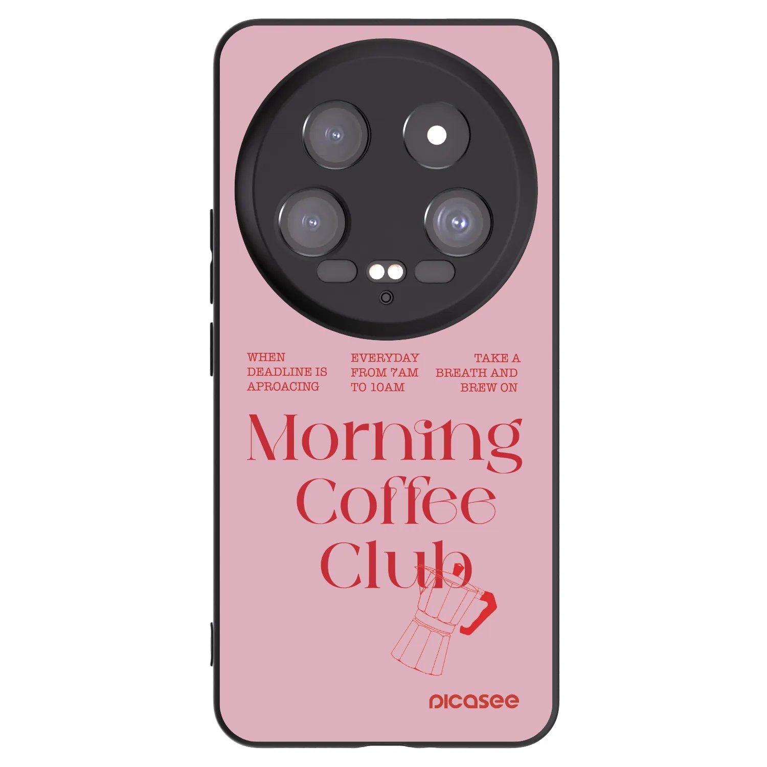 Picasee silikonowe czarne etui na Xiaomi 14 Ultra - Morning