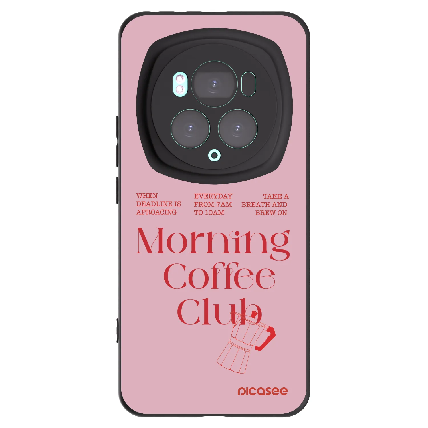 Picasee silikonowe czarne etui na Honor Magic6 Pro - Morning