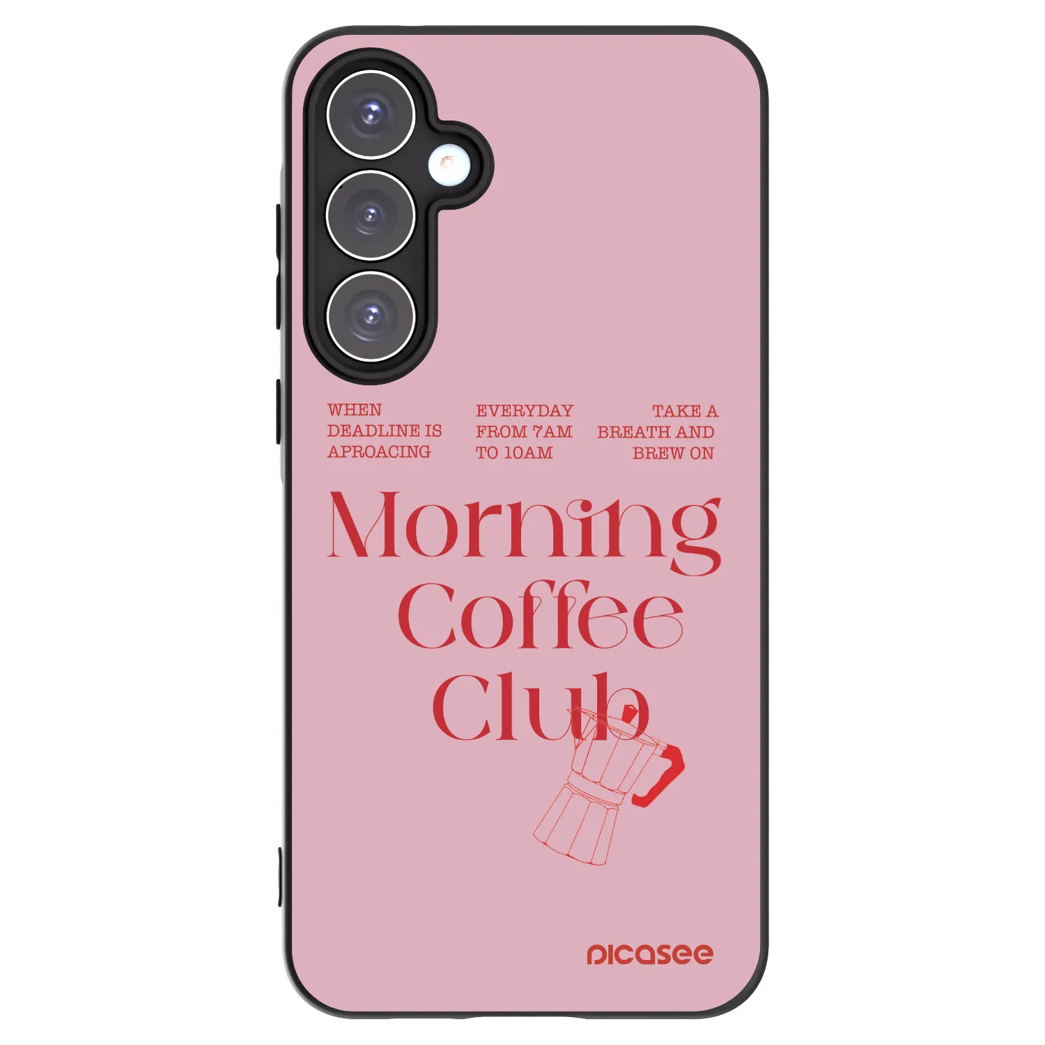 Picasee silikonowe czarne etui na Samsung Galaxy A55 5G A556B - Morning