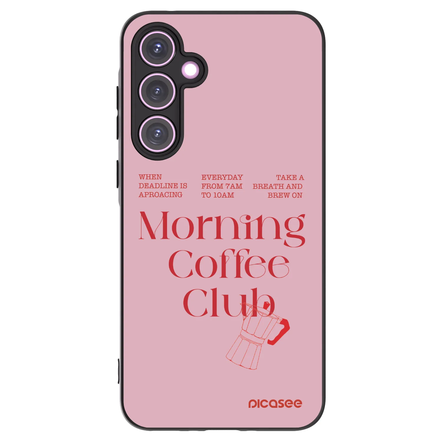 Picasee silikonowe czarne etui na Samsung Galaxy A35 5G A356B - Morning