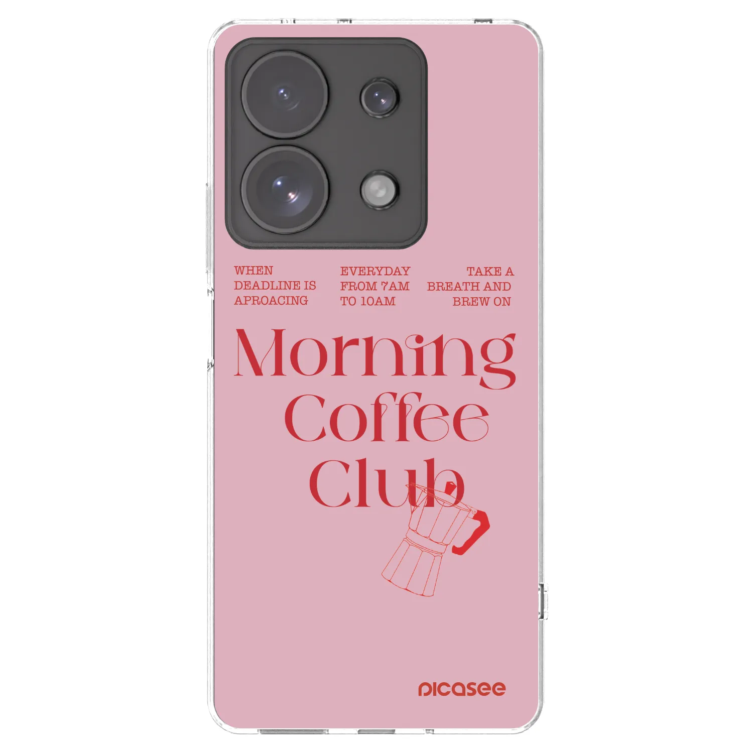 Picasee silikonowe przeźroczyste etui na Xiaomi Redmi Note 13 Pro 4G - Morning