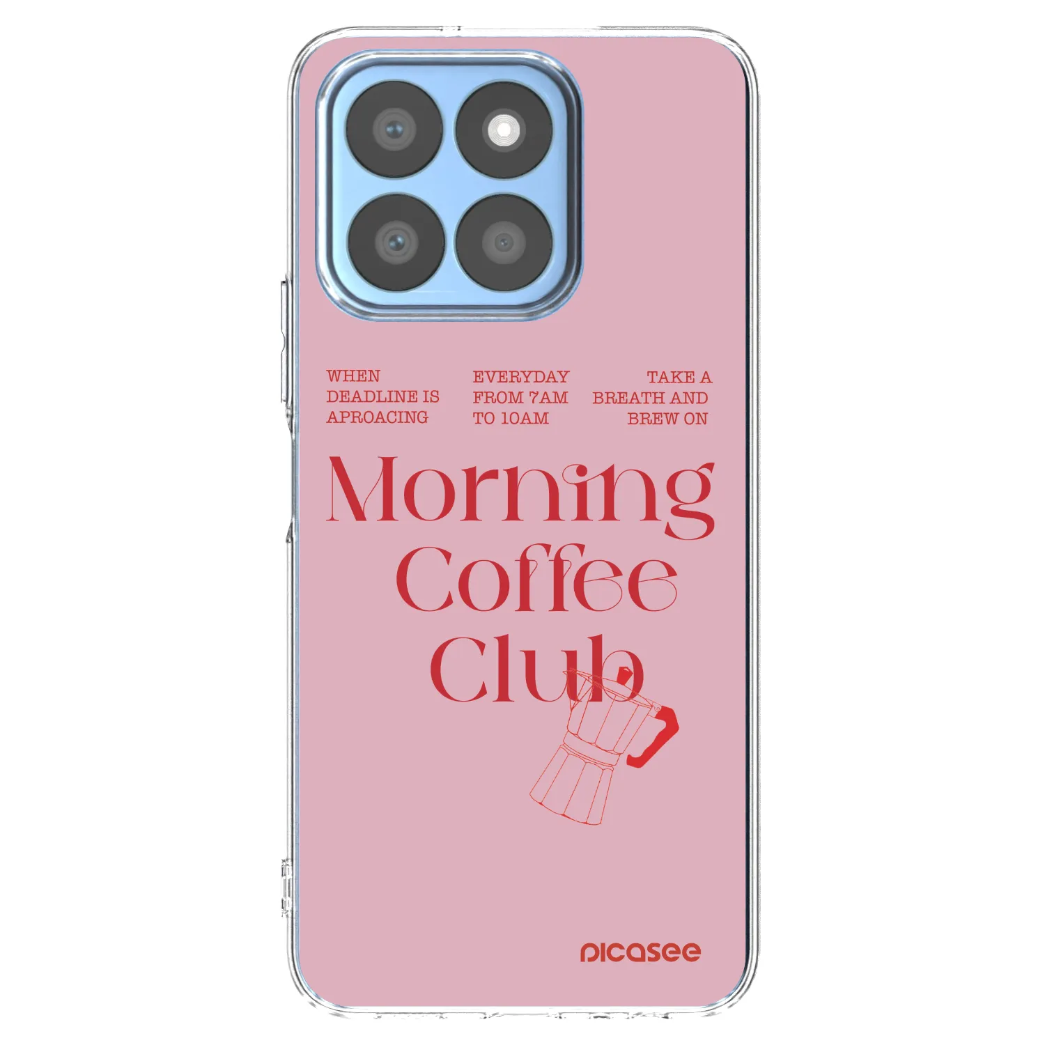 Picasee silikonowe przeźroczyste etui na Honor X8b - Morning