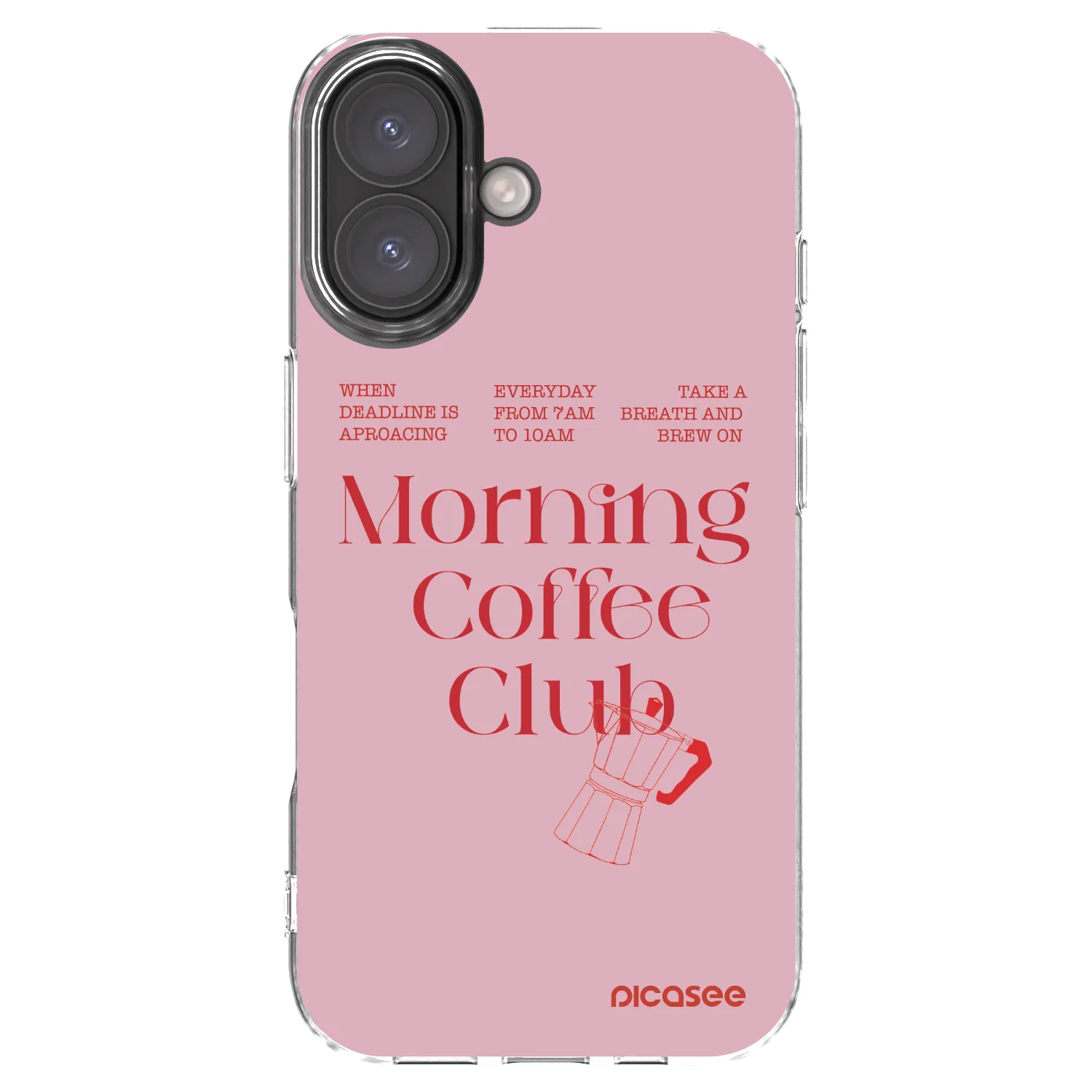 Picasee silikonowe przeźroczyste etui na Apple iPhone 16 - Morning