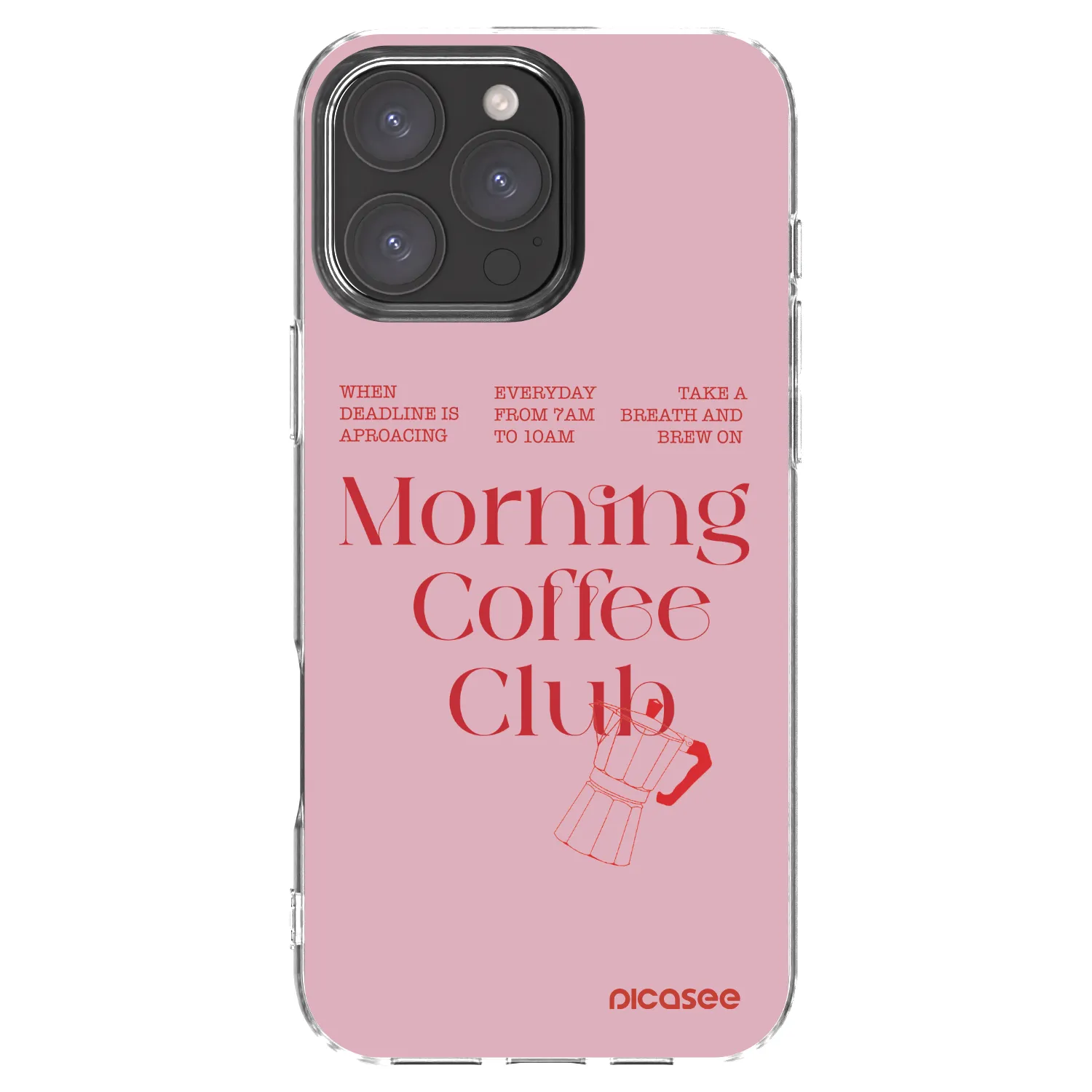 Picasee silikonowe przeźroczyste etui na Apple iPhone 16 Pro Max - Morning