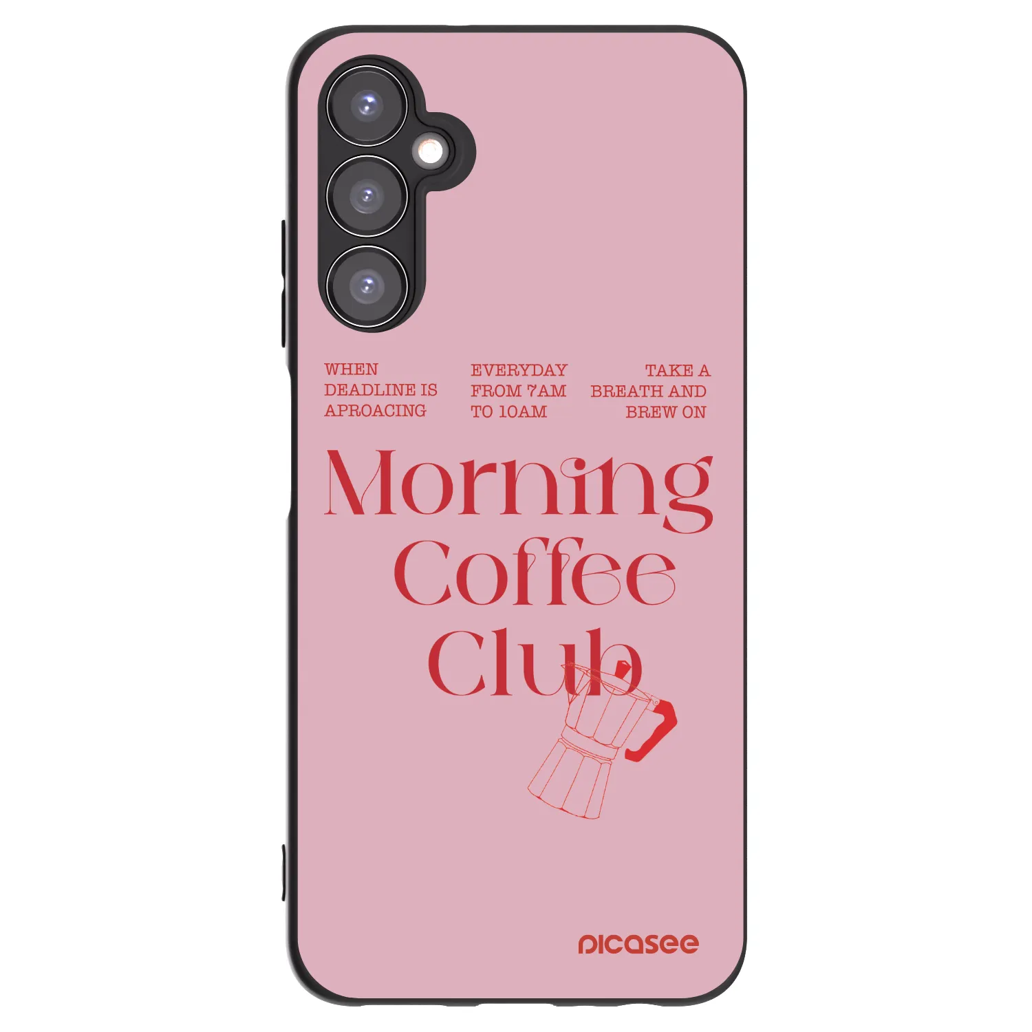 Picasee silikonowe czarne etui na Samsung Galaxy A05s A057G - Morning