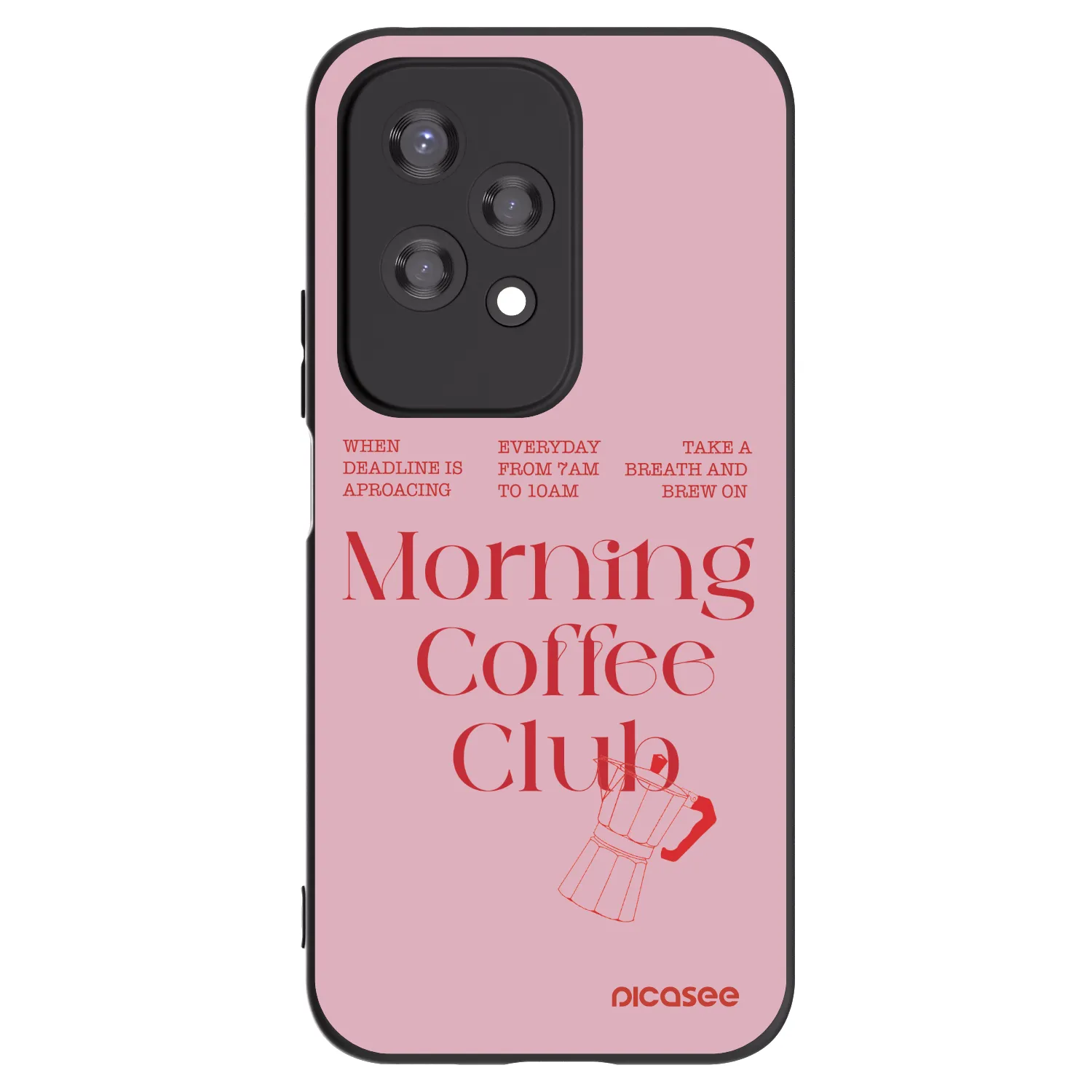 Picasee silikonowe czarne etui na Honor 200 Lite - Morning