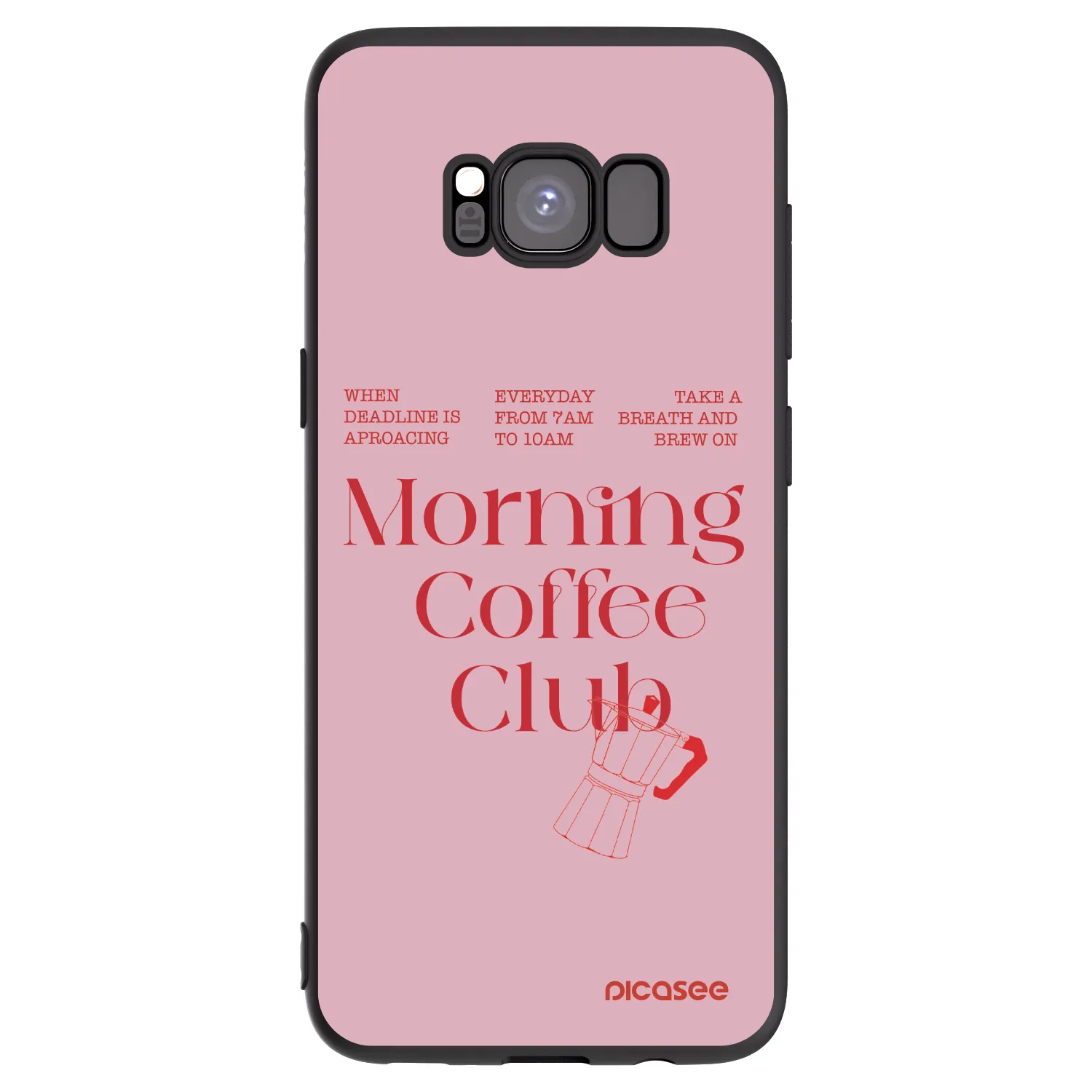 Picasee silikonowe czarne etui na Samsung Galaxy S8 G950F - Morning
