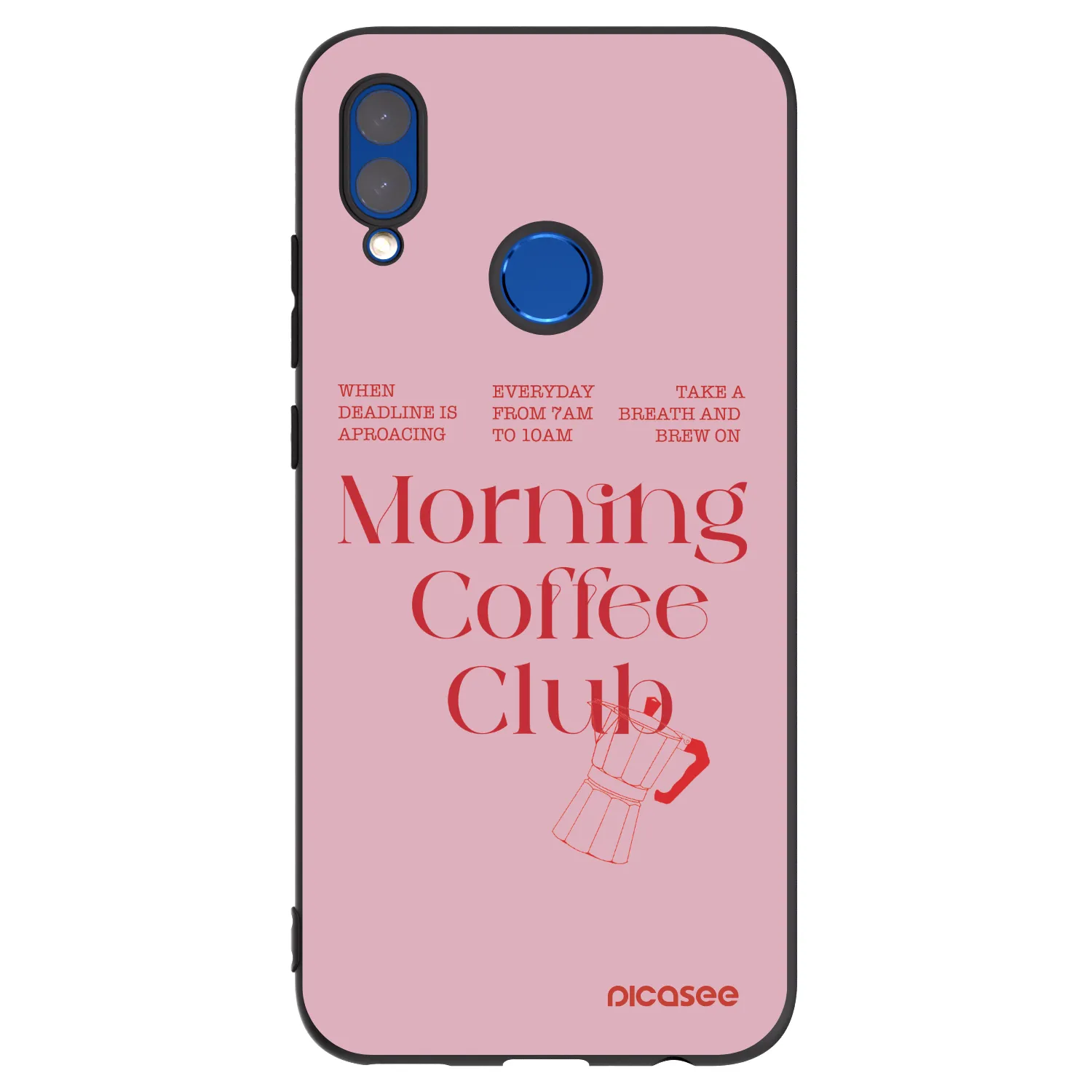 Picasee silikonowe czarne etui na Huawei P Smart 2019 - Morning