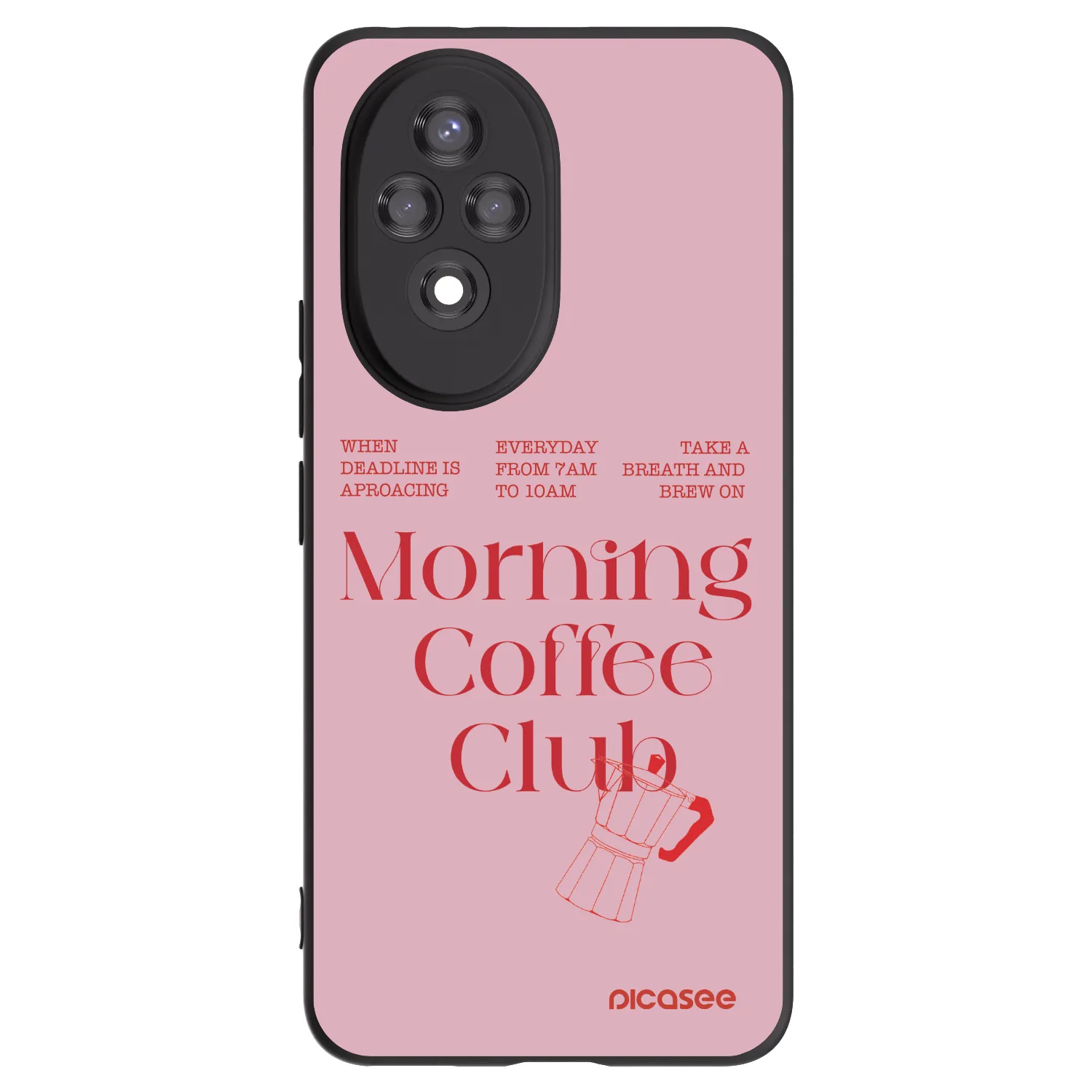 Picasee silikonowe czarne etui na Honor 200 Pro 5G - Morning