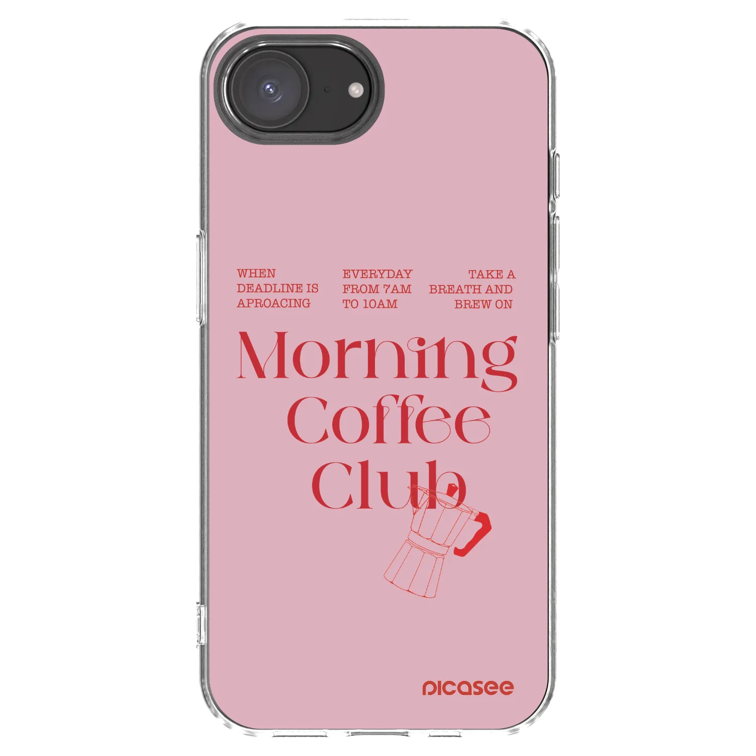 Picasee silikonowe przeźroczyste etui na Apple iPhone 16e - Morning