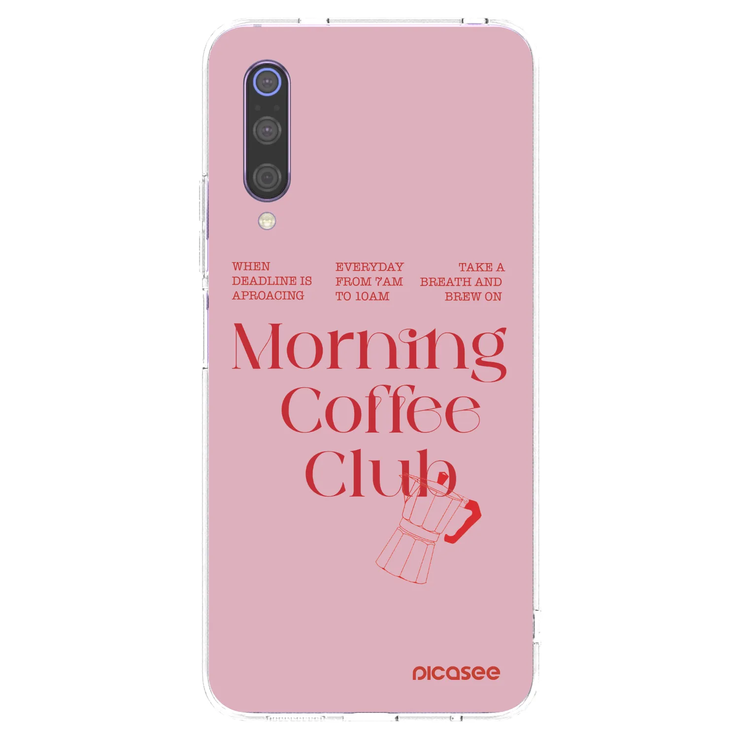 Picasee silikonowe przeźroczyste etui na Xiaomi Mi 9 - Morning