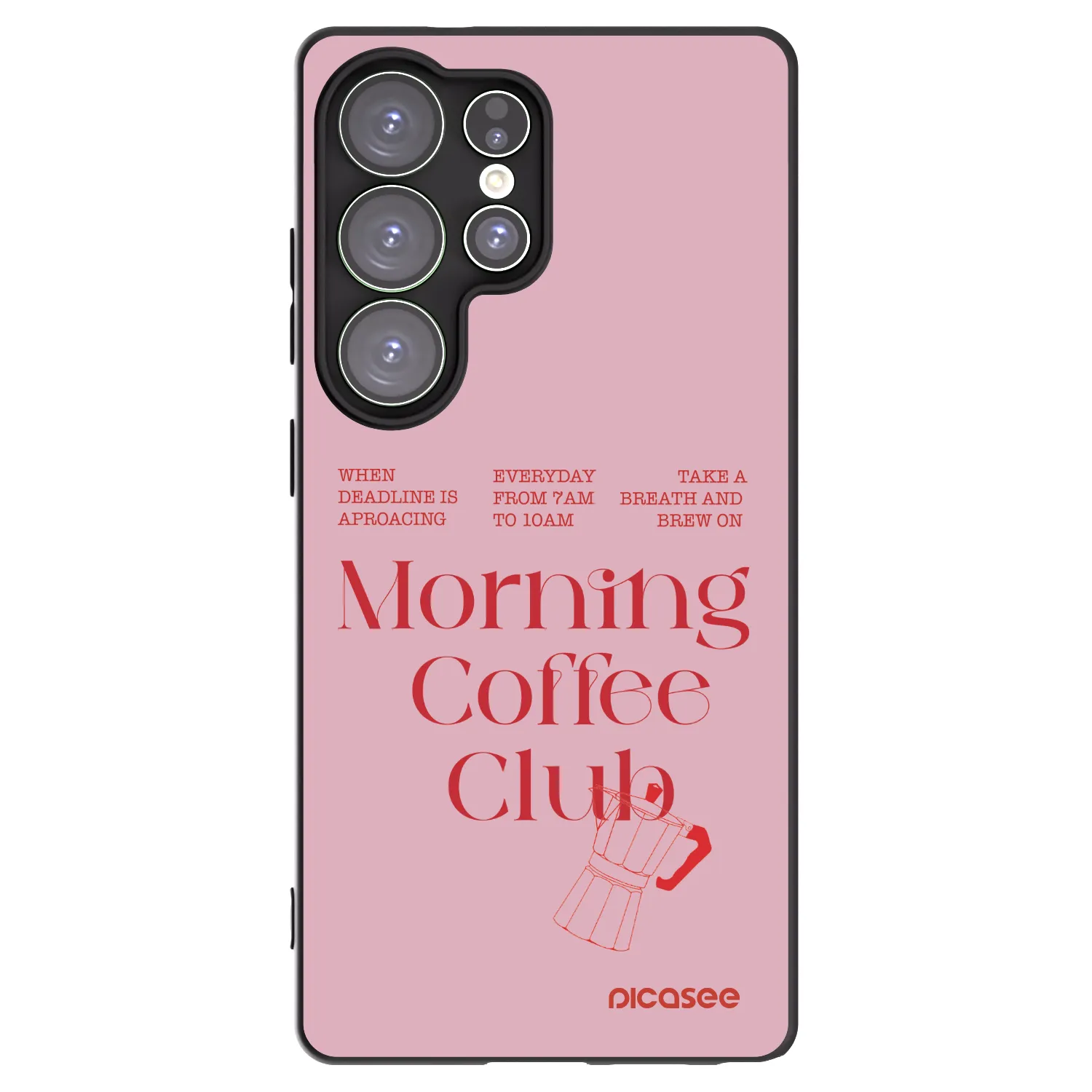 Picasee silikonowe czarne etui na Samsung Galaxy S25 Ultra 5G - Morning
