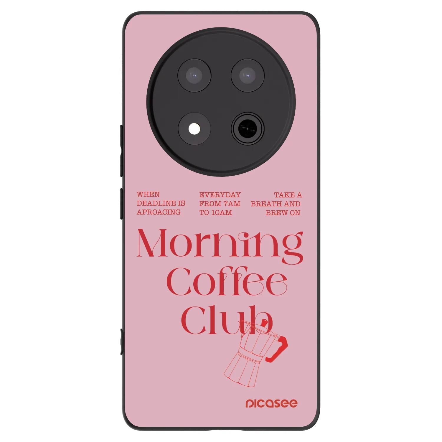 Picasee silikonowe czarne etui na Honor Magic7 Lite 5G - Morning