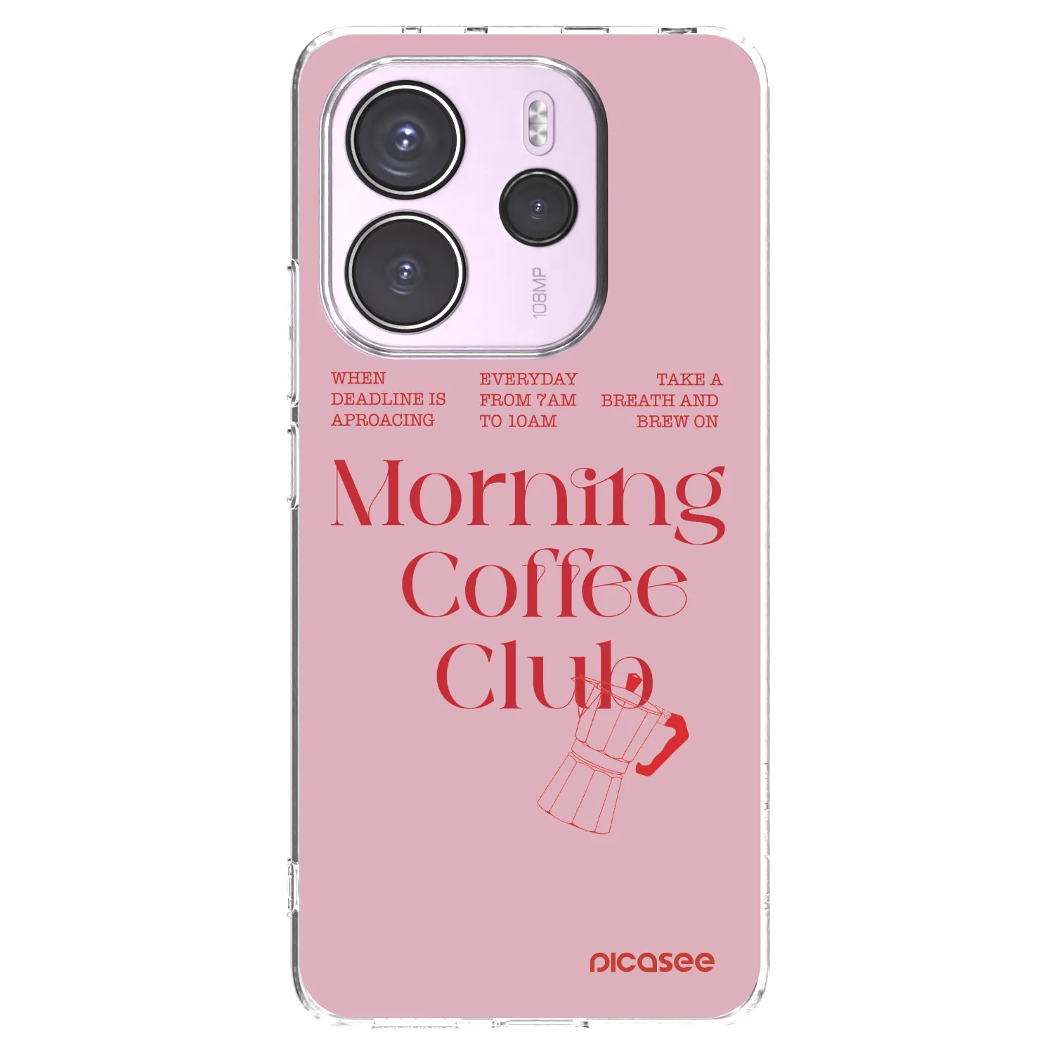 Picasee silikonowe przeźroczyste etui na Xiaomi Redmi Note 14 4G - Morning