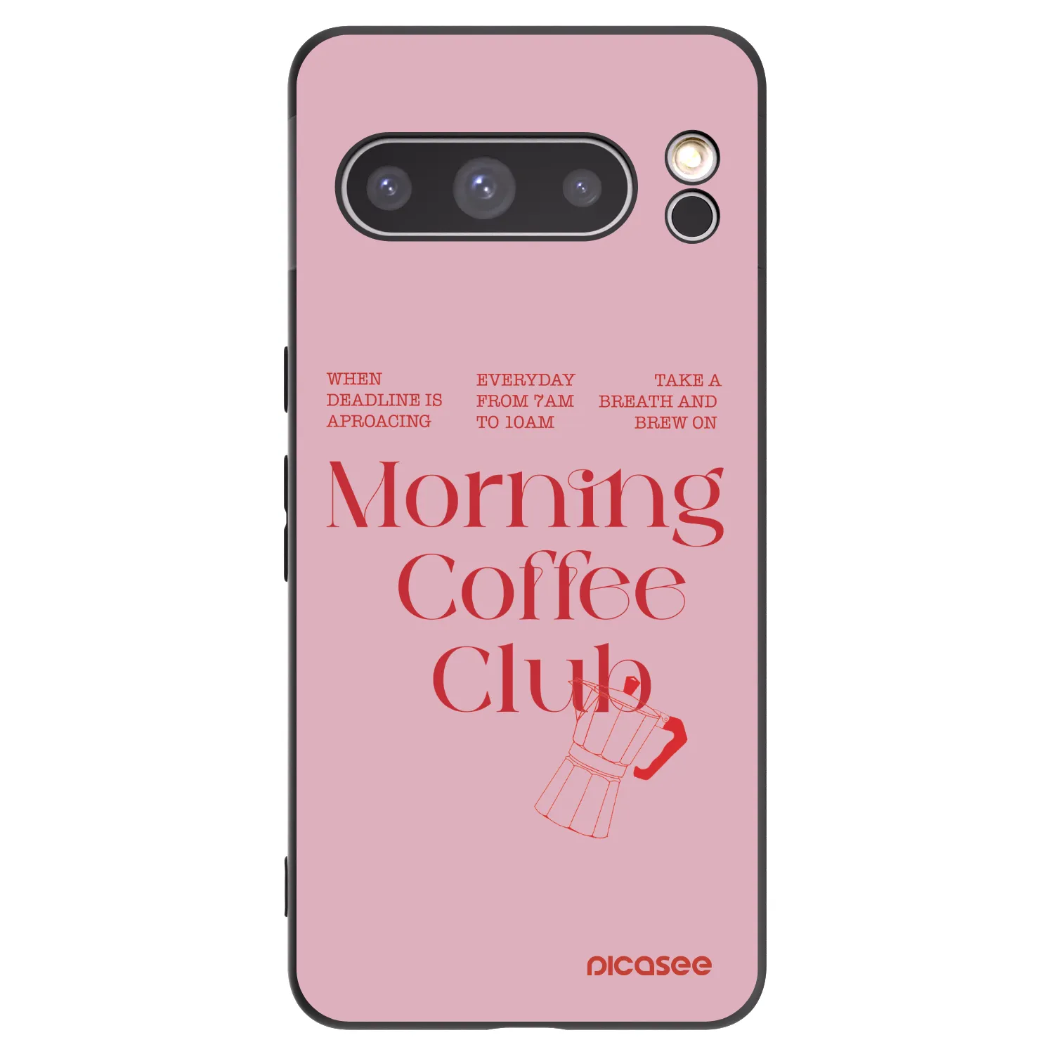 Picasee silikonowe czarne etui na Google Pixel 8 Pro - Morning