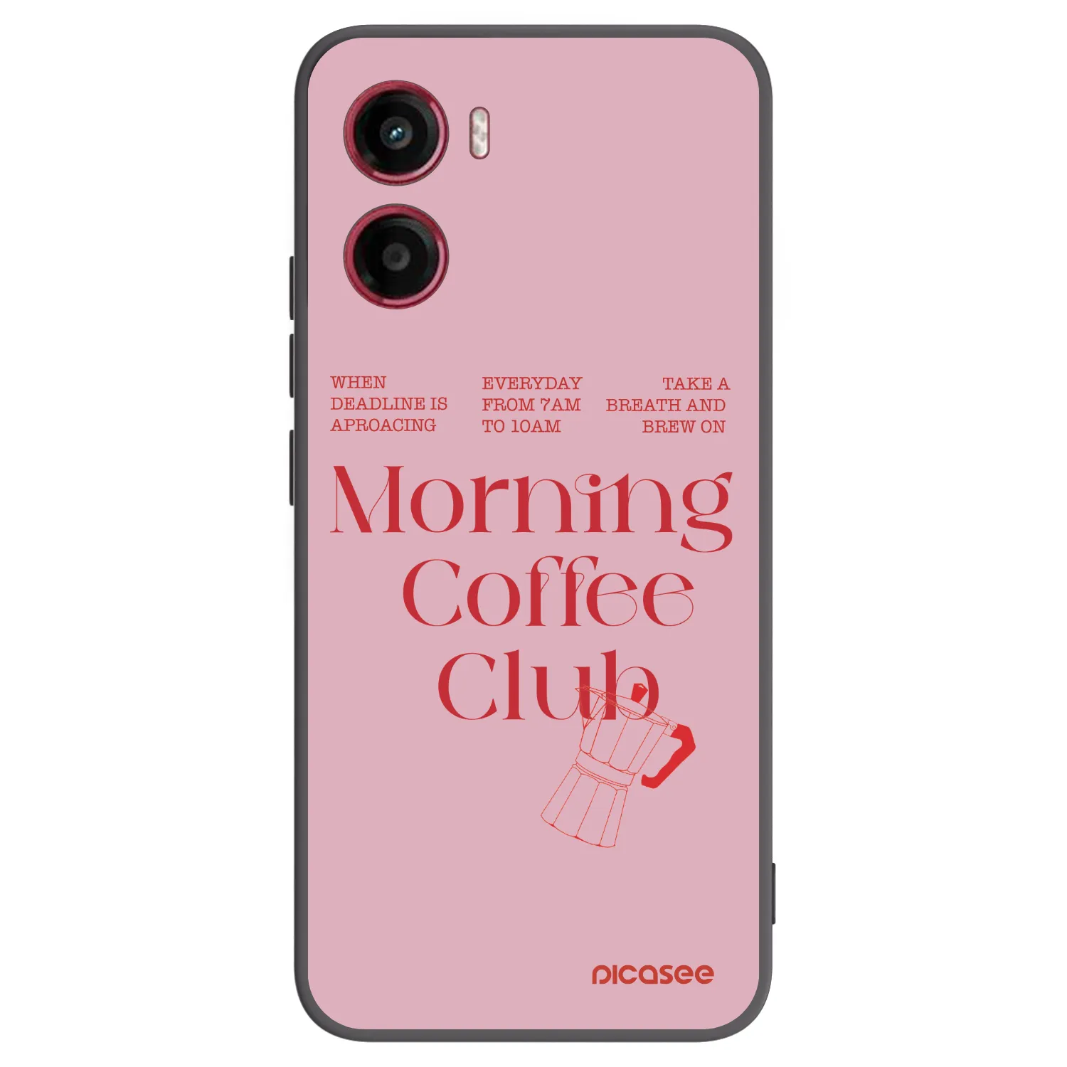 Picasee silikonowe czarne etui na Motorola Moto G05 - Morning