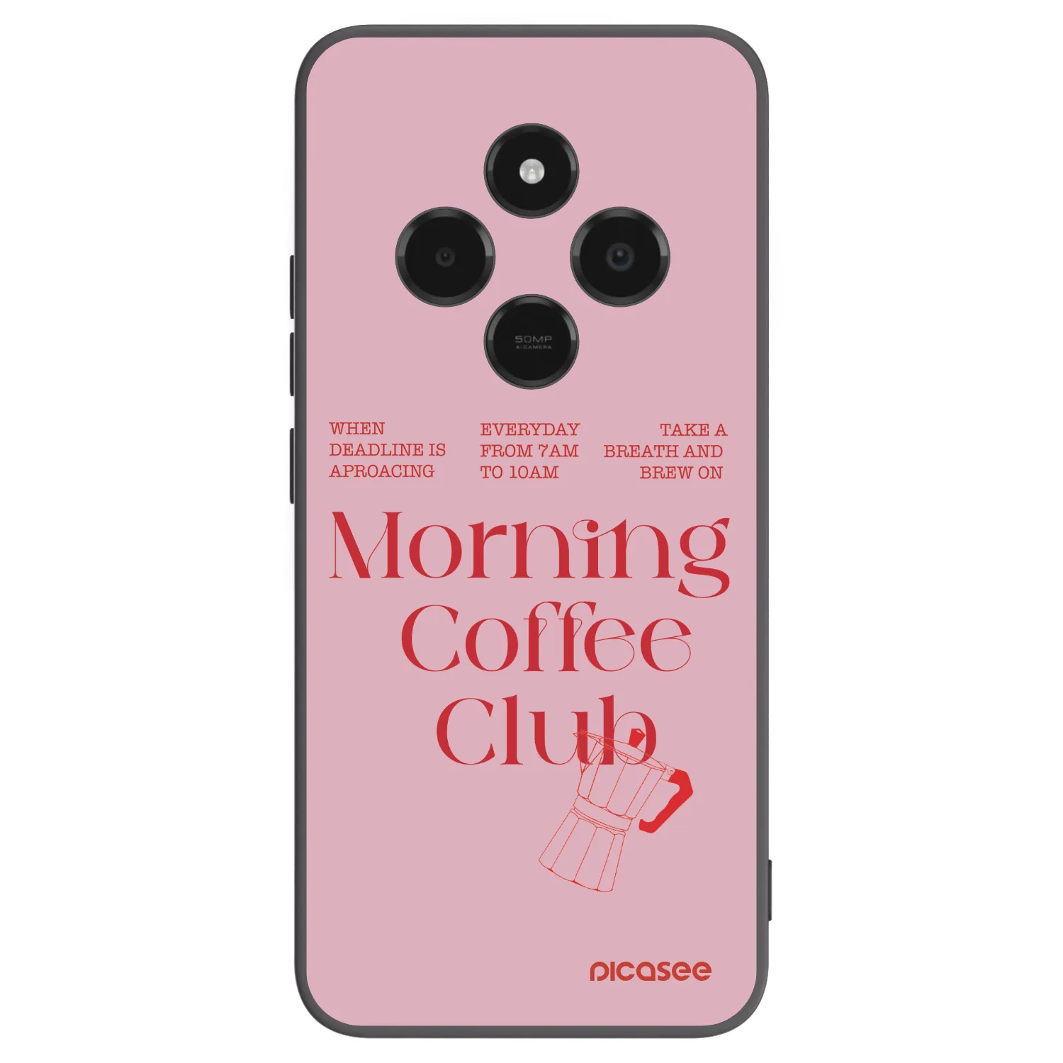 Picasee silikonowe czarne etui na Xiaomi Poco C75 - Morning