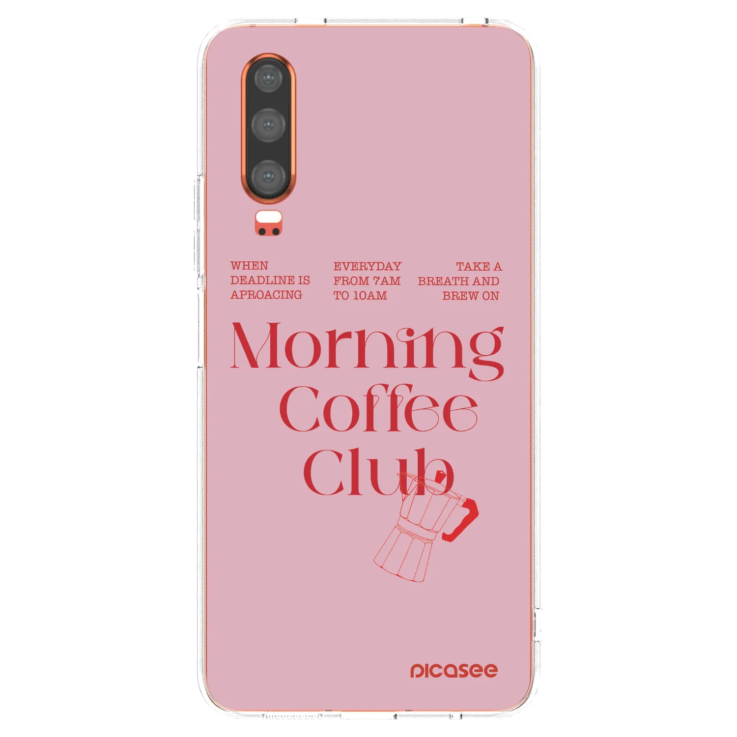 Picasee silikonowe przeźroczyste etui na Huawei P30 - Morning