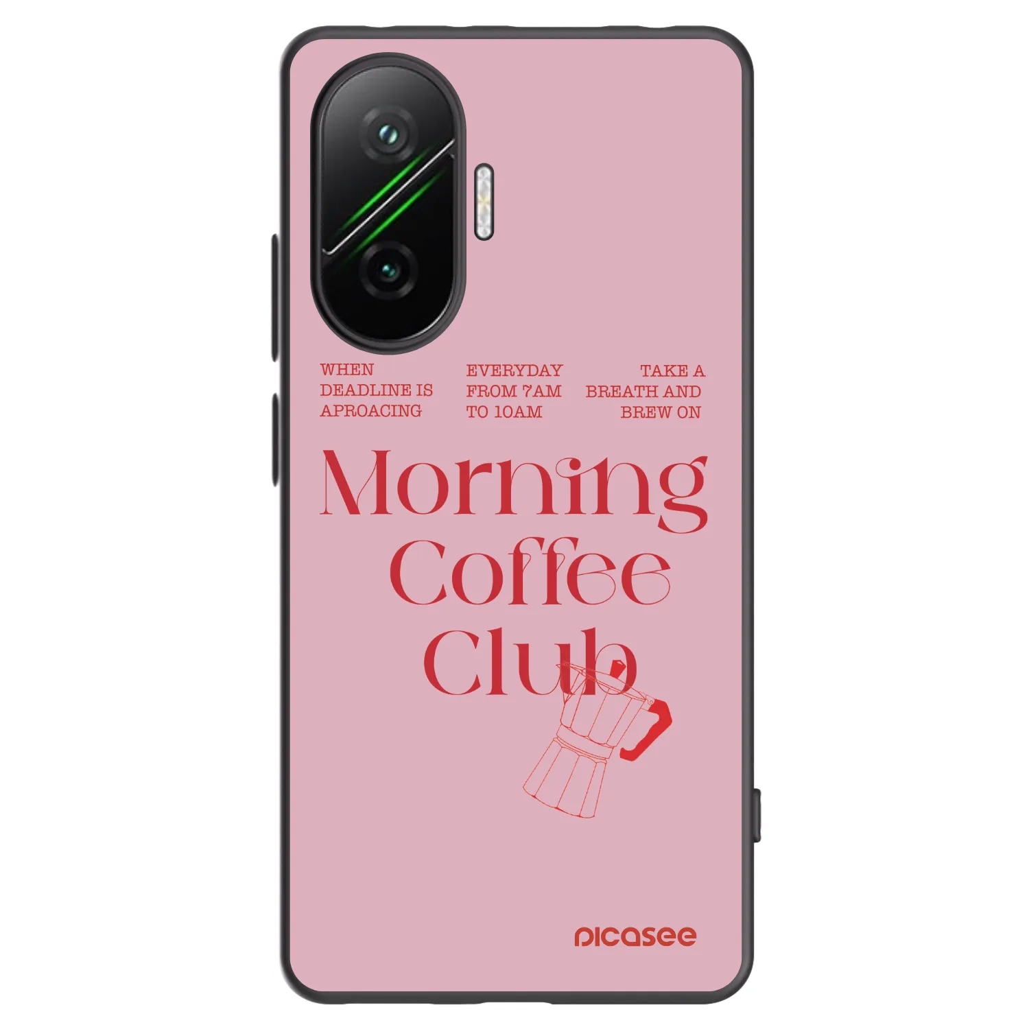 Picasee silikonowe czarne etui na Xiaomi Poco F7 Pro 5G - Morning