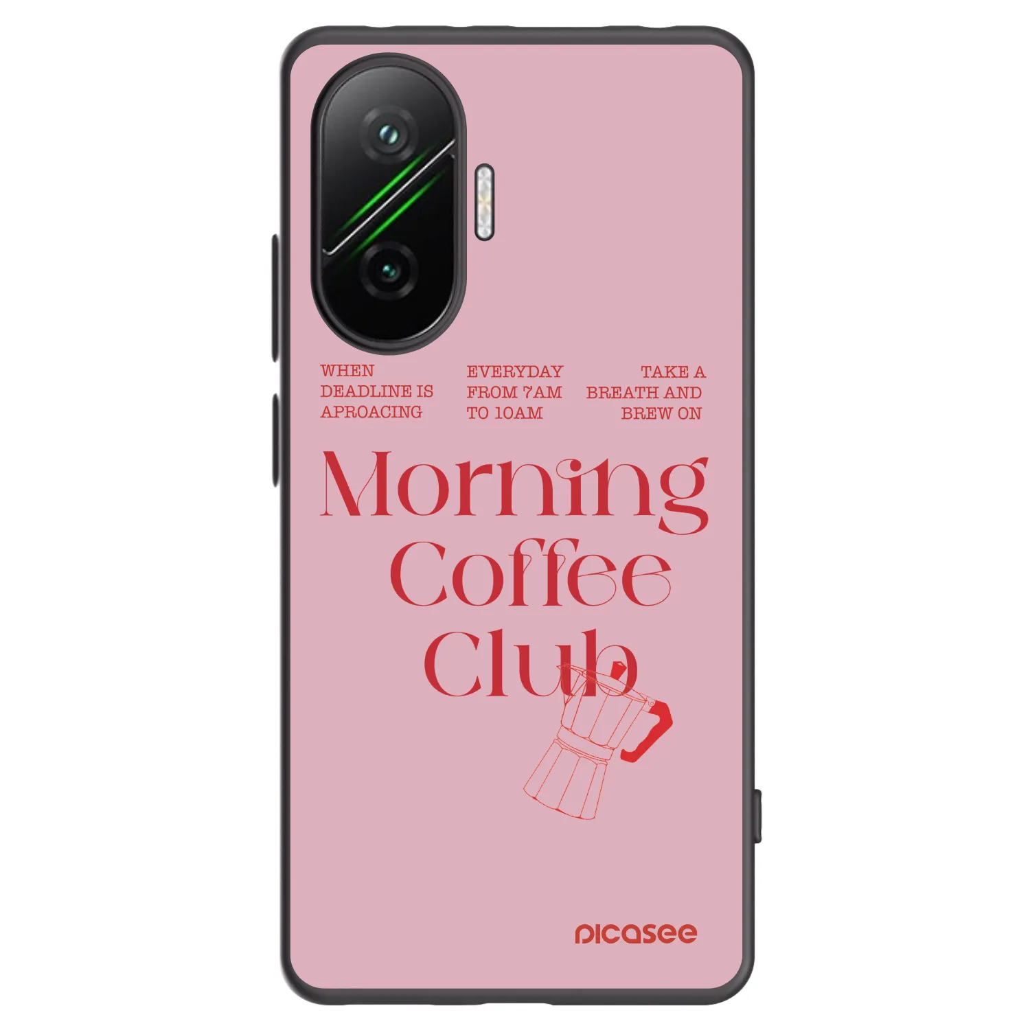 Picasee silikonowe czarne etui na Xiaomi Poco F7 5G - Morning