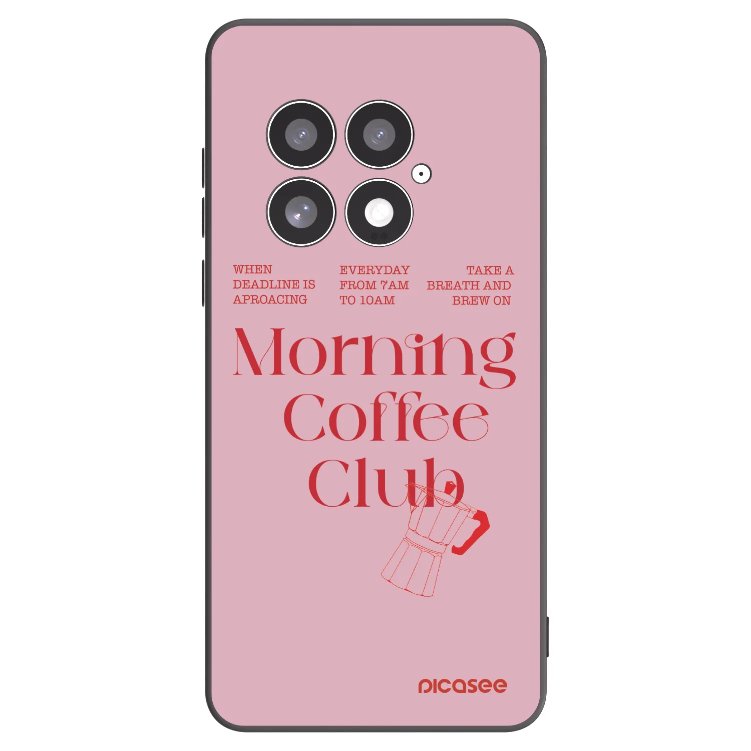 Picasee silikonowe czarne etui na OnePlus 13 5G - Morning