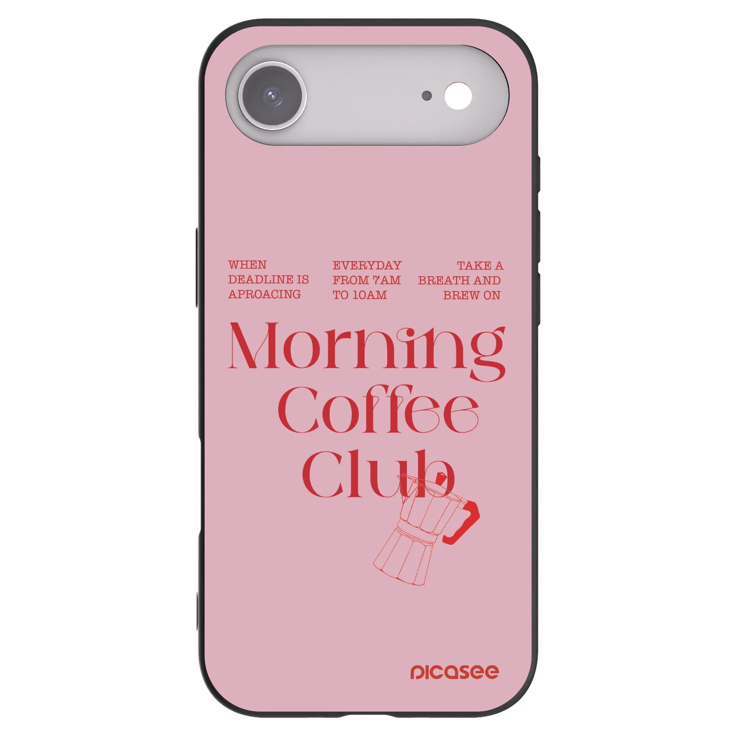 Picasee silikonowe czarne etui na Apple iPhone Air - Morning