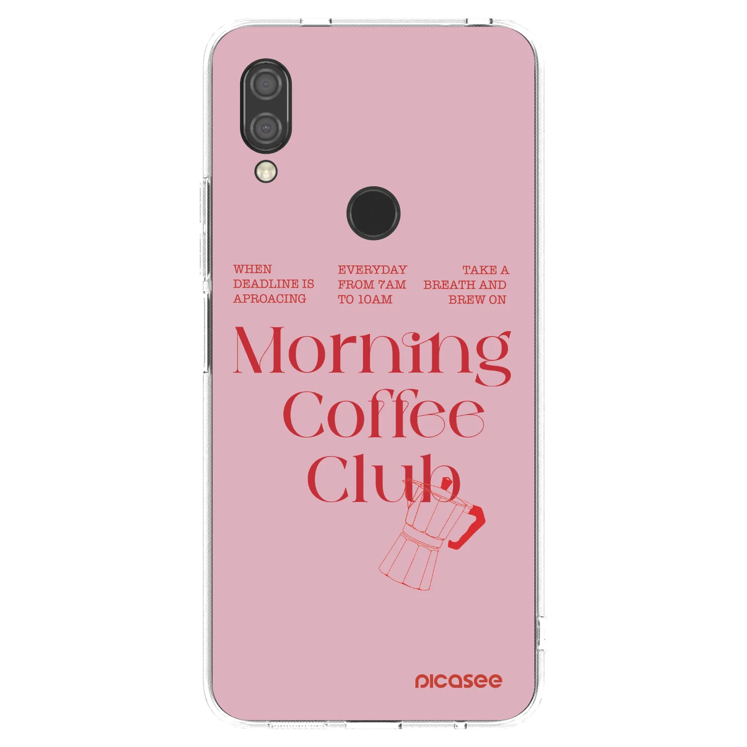 Picasee silikonowe przeźroczyste etui na Xiaomi Redmi 7 - Morning