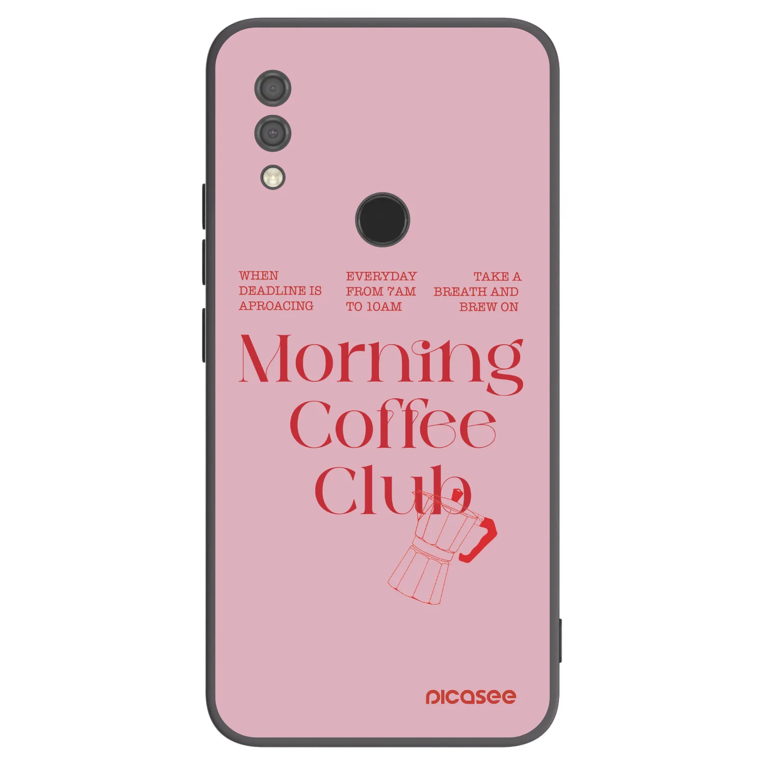Picasee silikonowe czarne etui na Xiaomi Redmi 7 - Morning