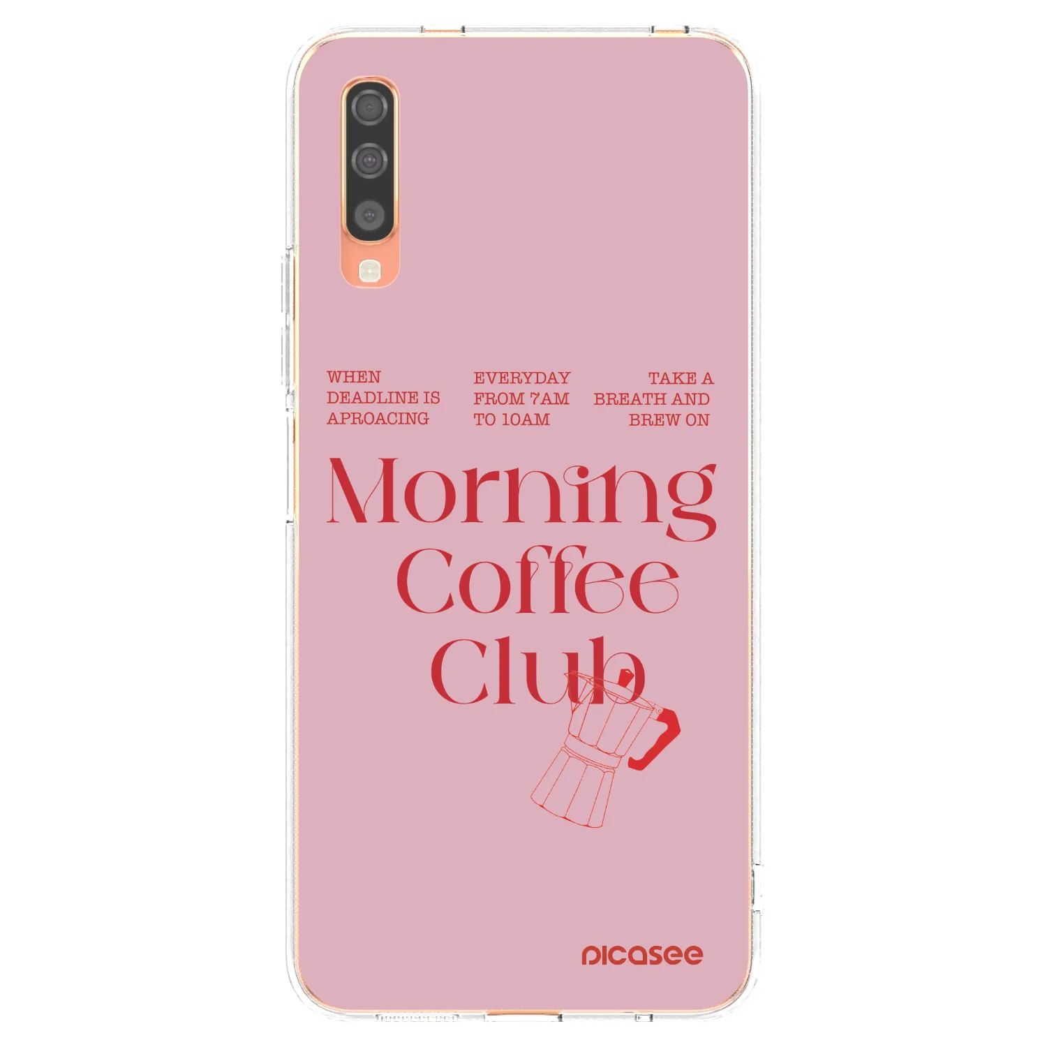 Picasee silikonowe przeźroczyste etui na Samsung Galaxy A70 A705F - Morning