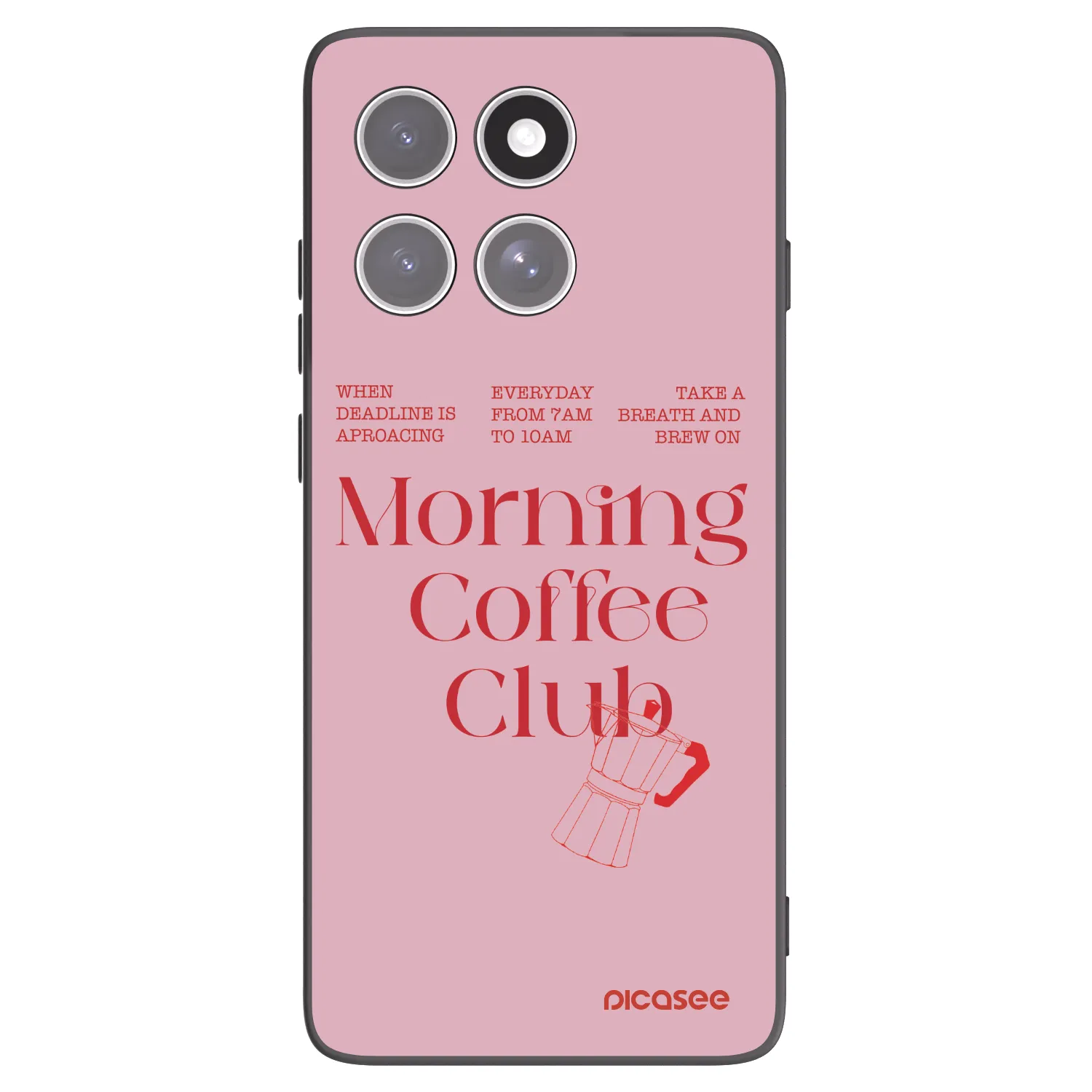 Picasee silikonowe czarne etui na Motorola Edge 60 Pro - Morning