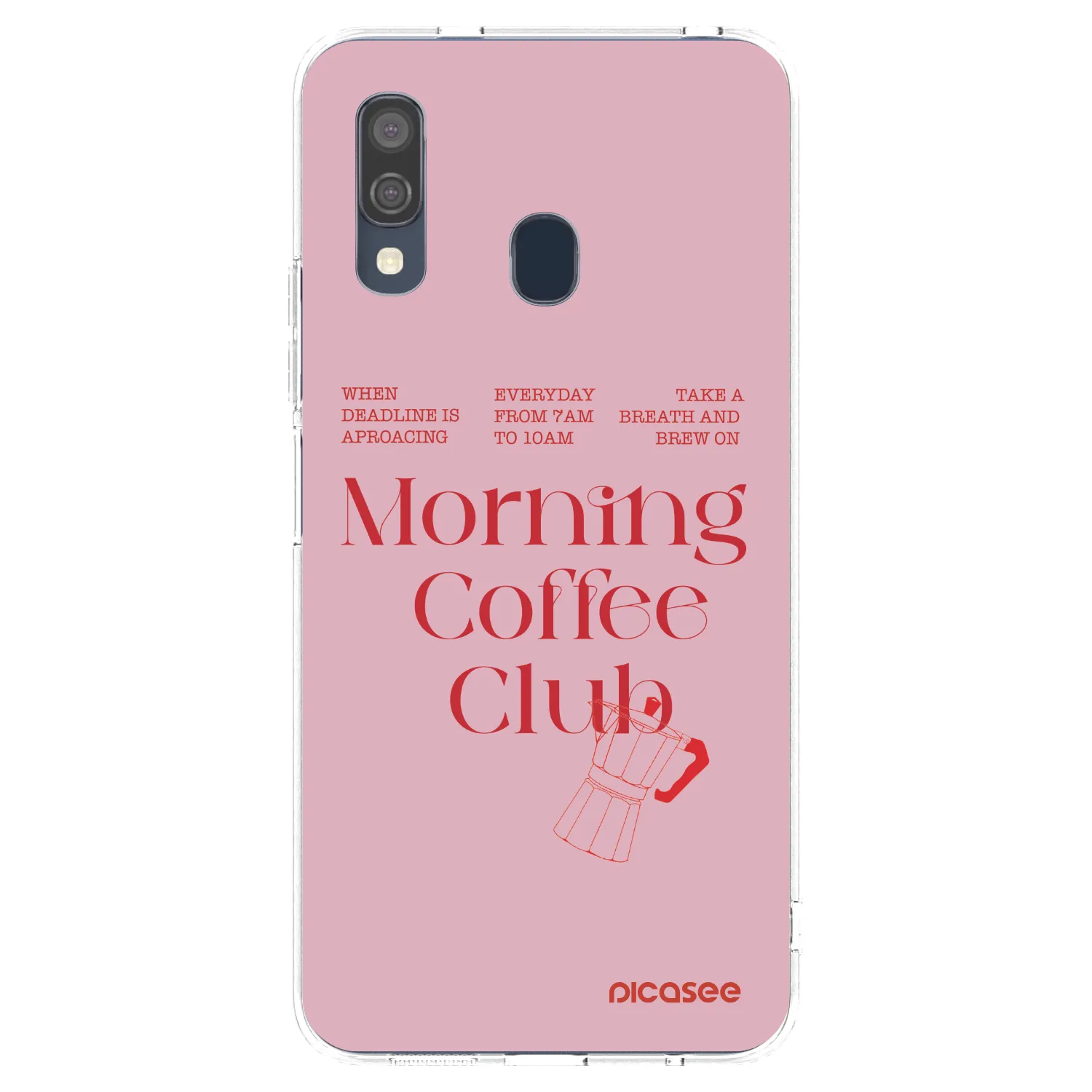 Picasee silikonowe przeźroczyste etui na Samsung Galaxy A40 A405F - Morning