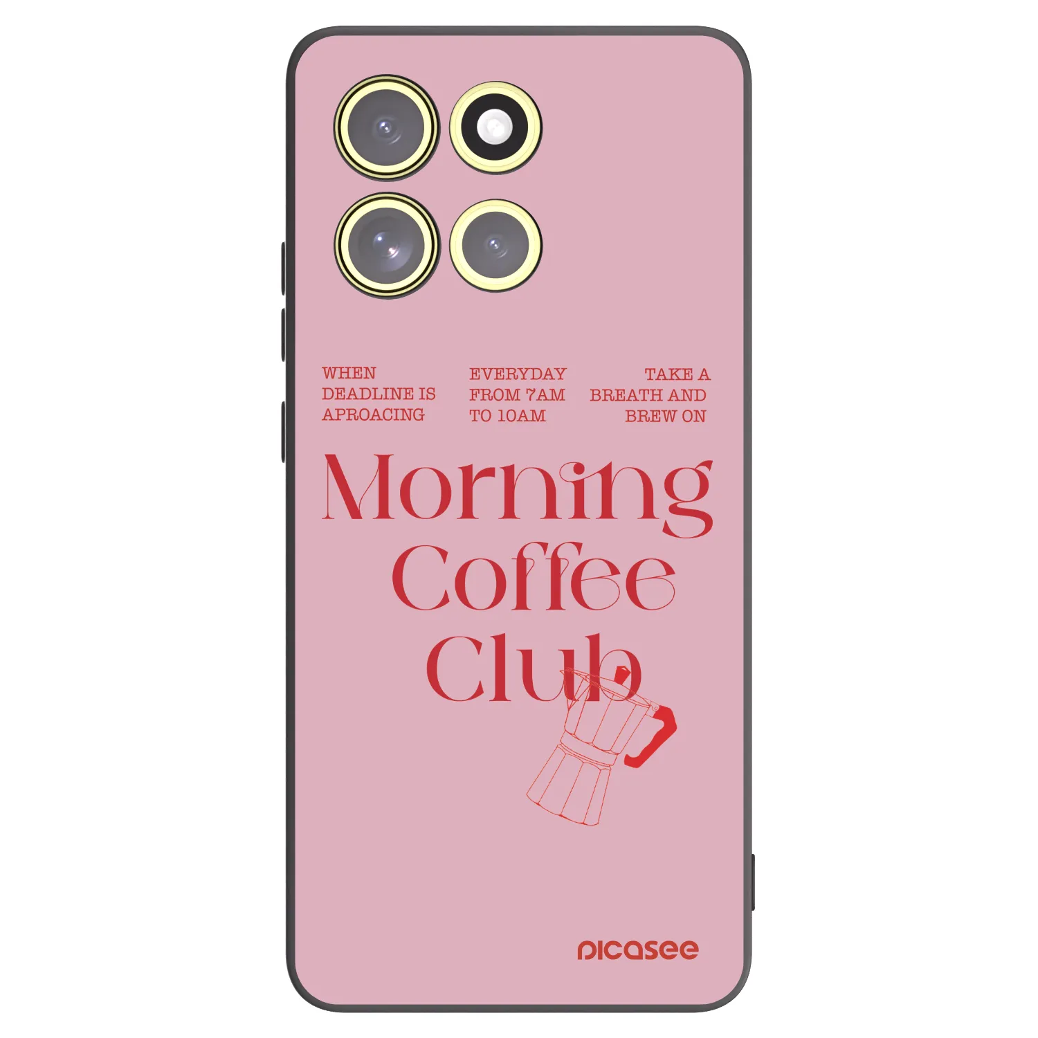 Picasee silikonowe czarne etui na Motorola Moto G86 5G - Morning